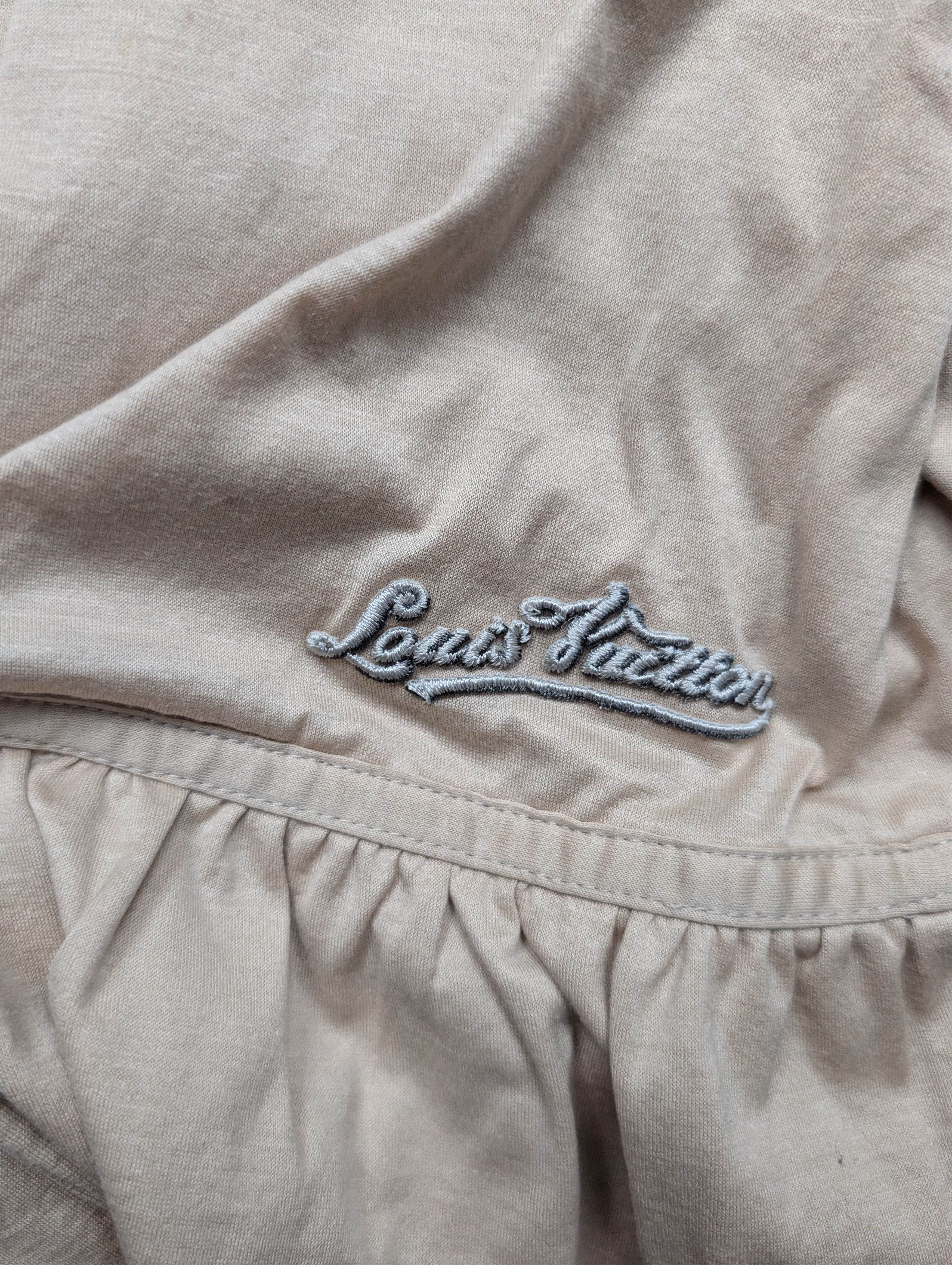 Louis Vuitton Louis Vuitton Beige Dress With Ruffle Collar Size XS / US 0-2 / IT 36-38 - 6 Thumbnail