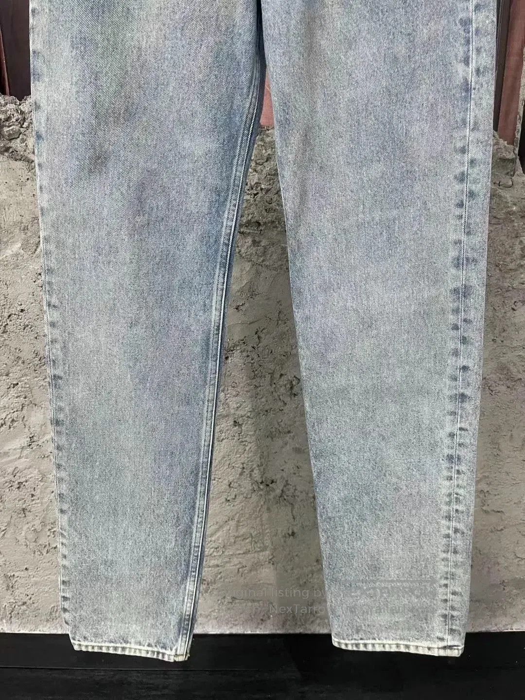 Louis Vuitton Louis Vuitton Washed Blue Back Leather Patch Jeans. Size US 29 - 4 Thumbnail