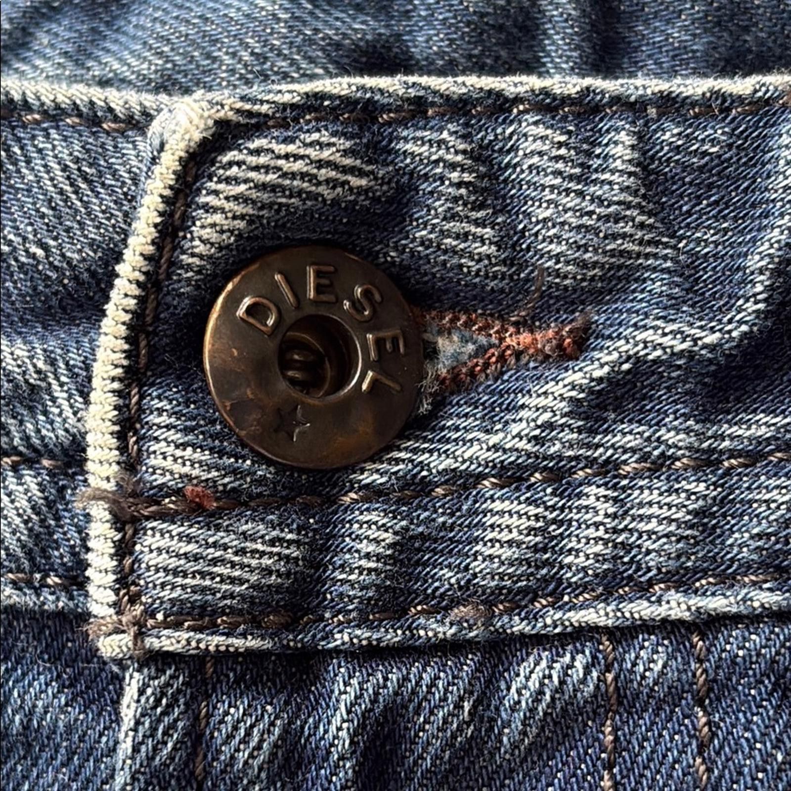 Diesel Diesel Thavar Distressed Slim Skinny Wash 0663E Jeans Sz 29 Size US 29 - 10 Thumbnail