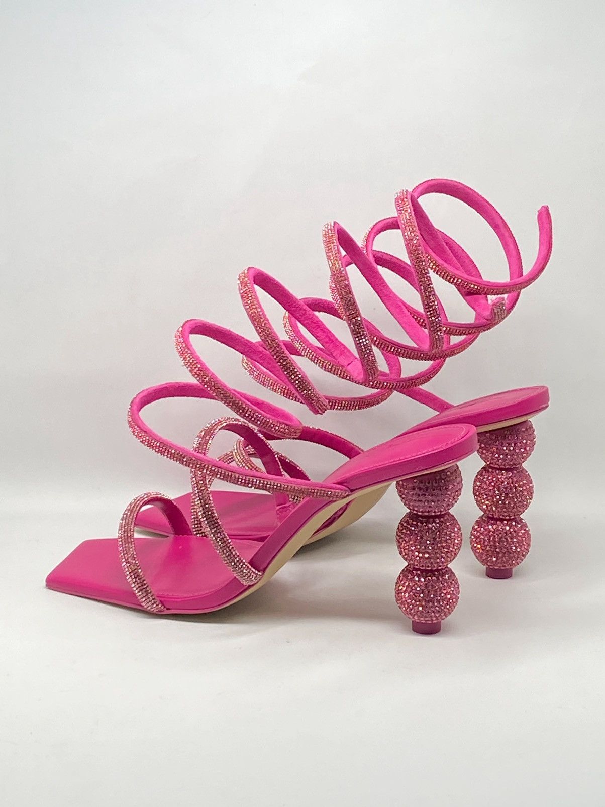 Cult Gaia Lislie Crystal Wrap Sandals size 39