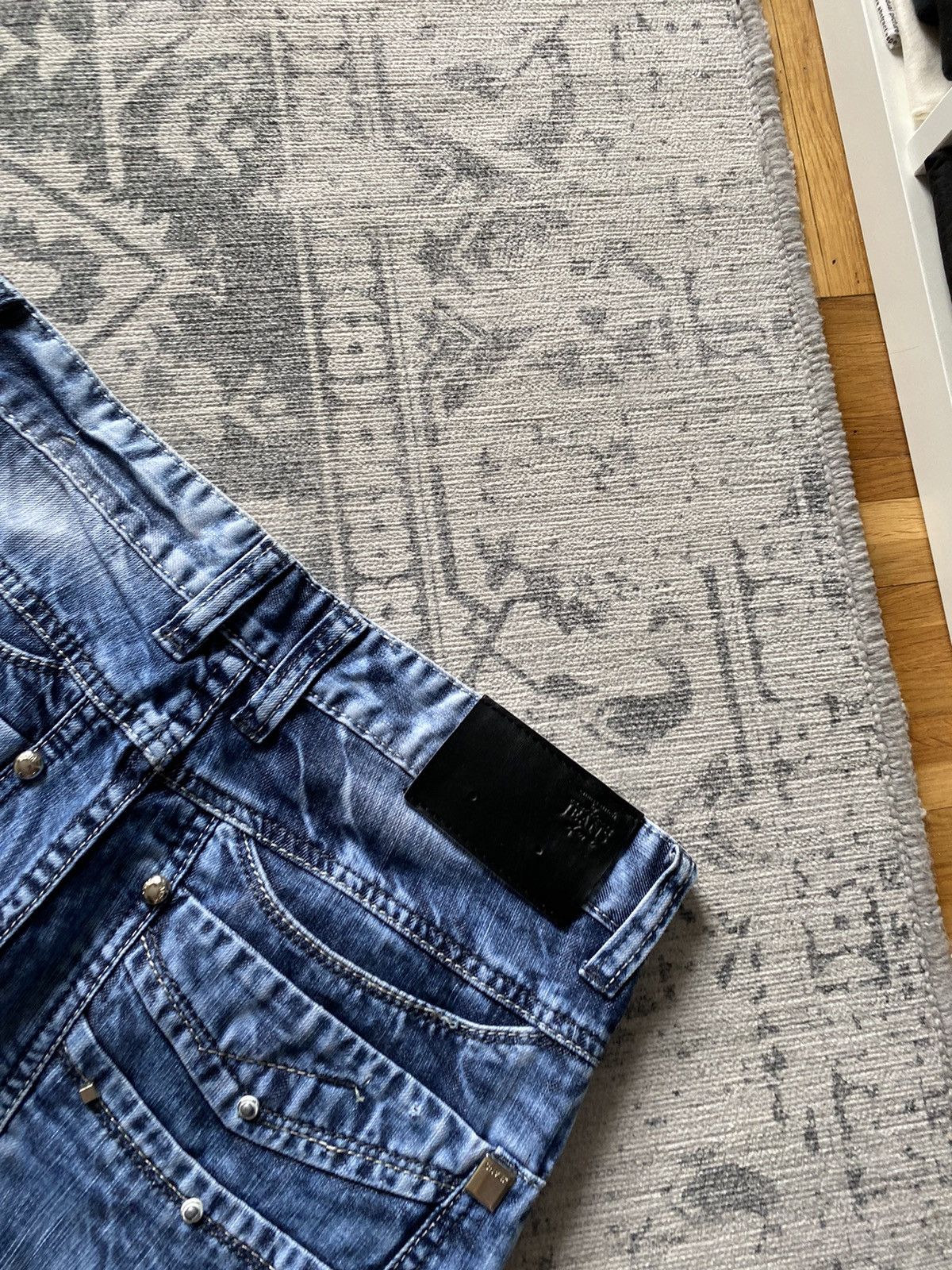 Vintage Wide Baggy Faded Washed Jeans Japanese Hype hysteric