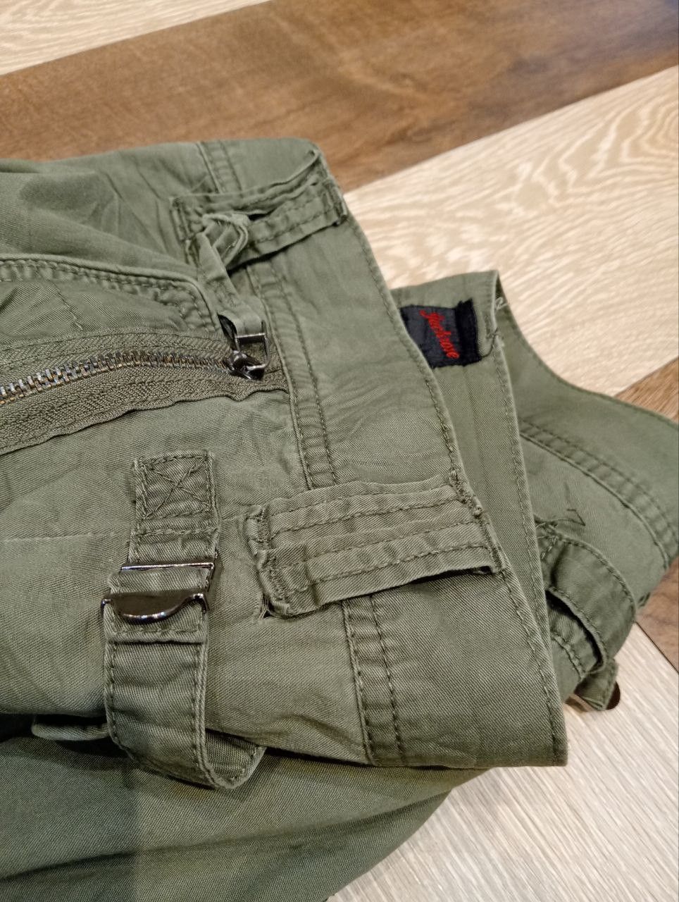JACKROSE JACKROSE JAPAN FLARED CARGO PANTS SIZE 33 GREEN ARMY Size US 33 - 10 Thumbnail