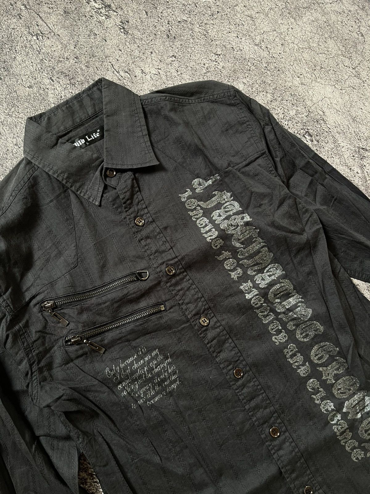Japanese Brand Y2K Wild Life ifsixwasnine punk shirt Size US M / EU 48-50 / 2 - 2 Thumbnail