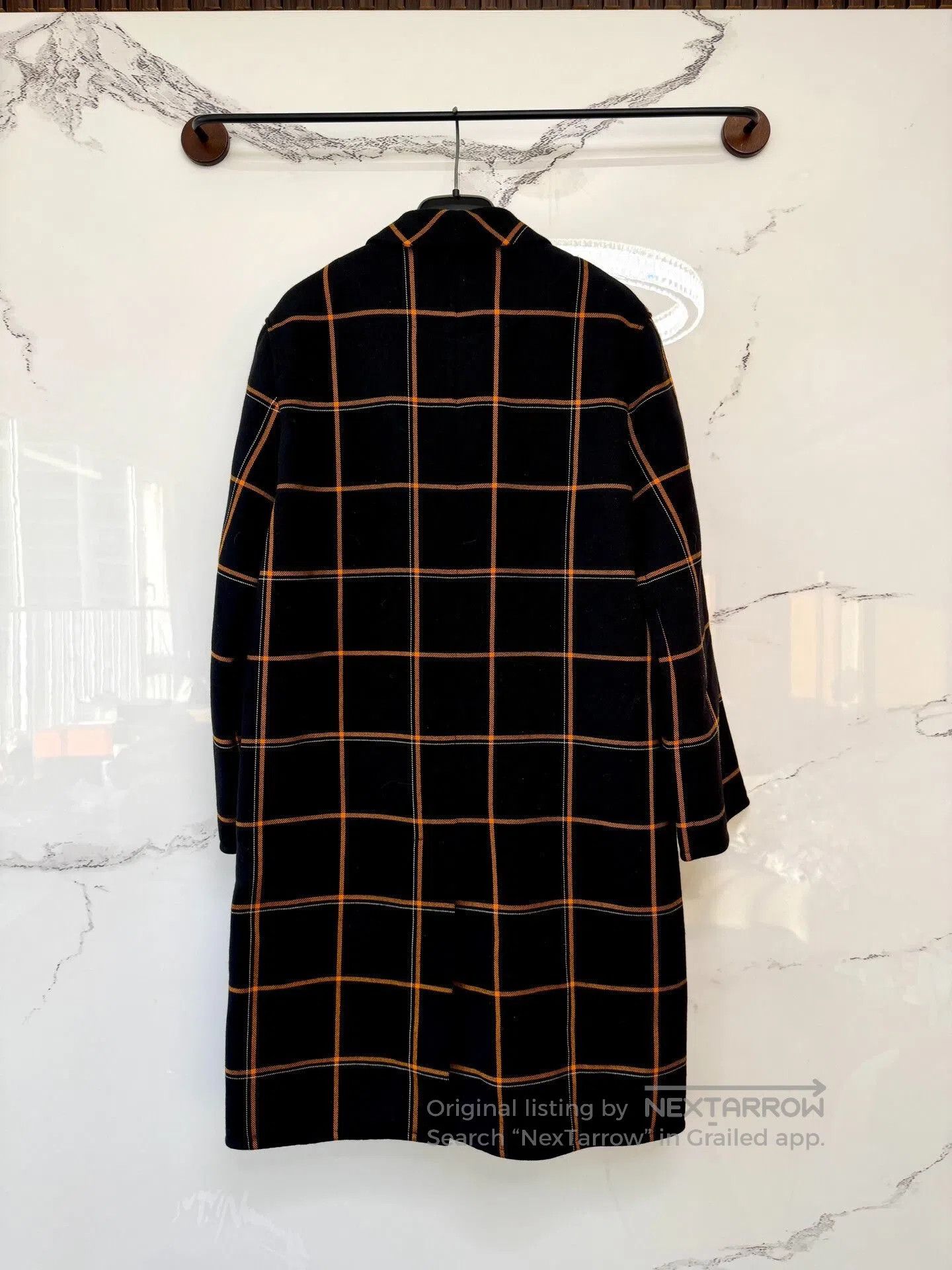 Hermes hermes checker pattern coat in near new condition. Size XS / US 0-2 / IT 36-38 - 3 Thumbnail