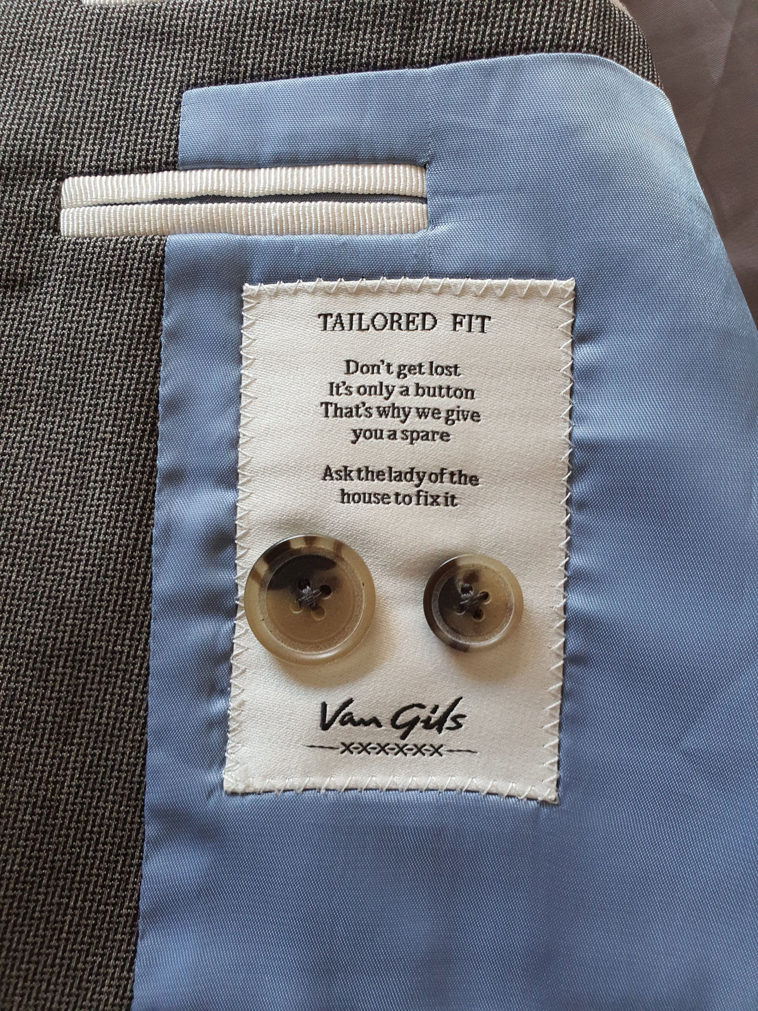 Van Gils EVERETT Suit - Brown Color, Slim Fit, Patterned Size 36R - 7 Thumbnail