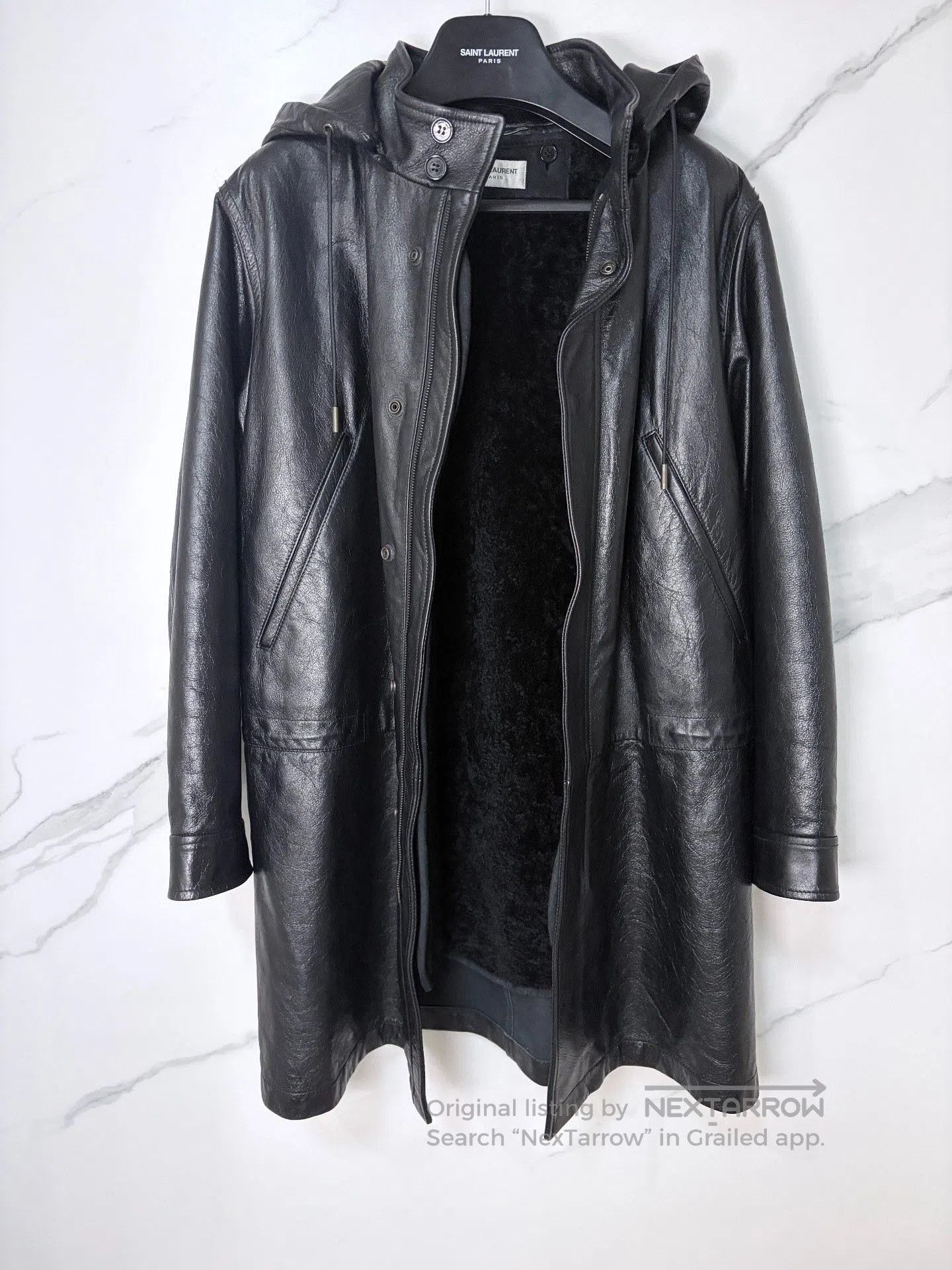 Saint Laurent Paris Saint Laurent SLP 19SS Poster Leather Trench. Size US M / EU 48-50 / 2 - 2 Thumbnail