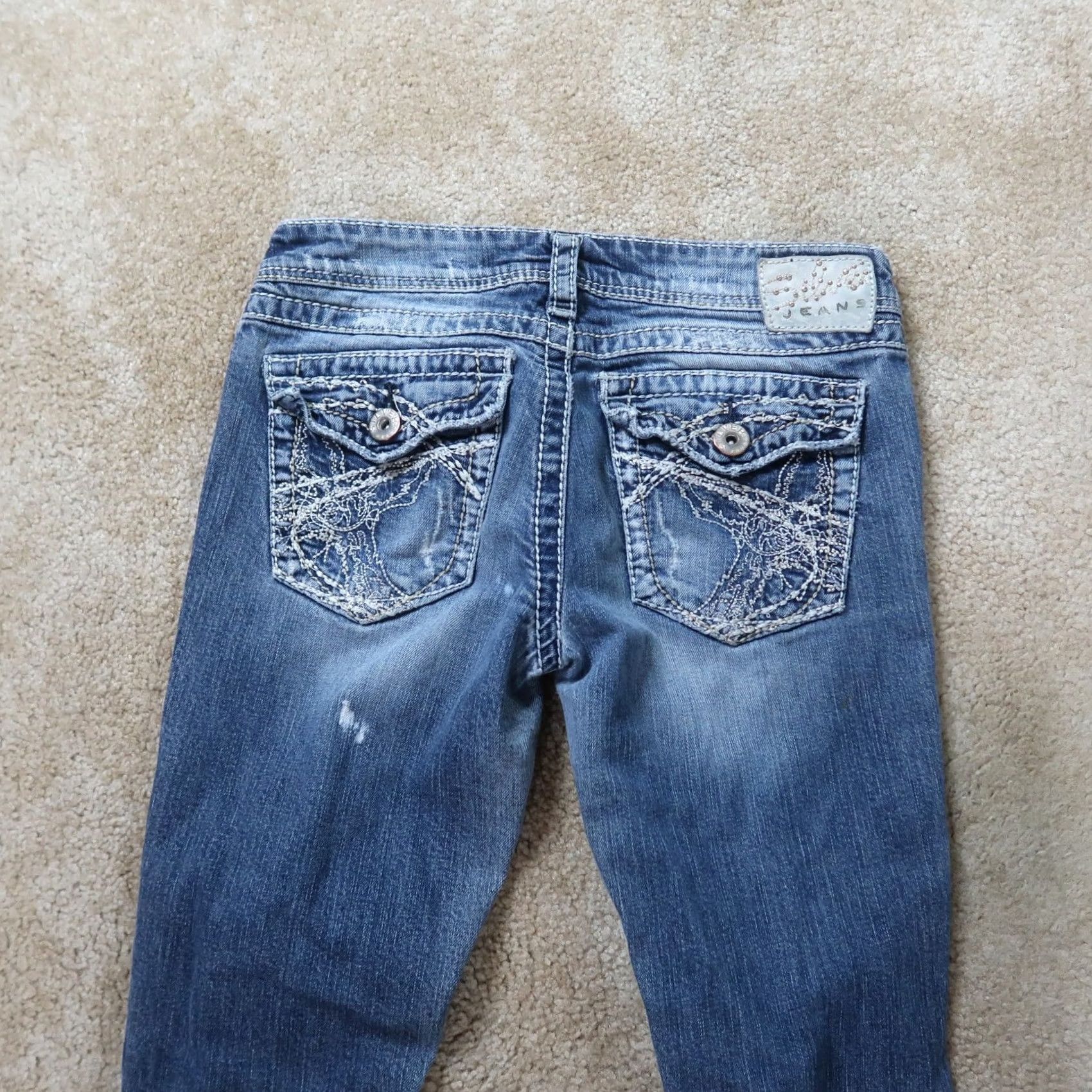 Silver Jeans Co. Silver Jeans Berkley Bootcut Jeans Women's 27x31 Blue Stretch Denim Low Rise Slim 5-Pocket Design Size 27" / US 4 / IT 40 - 6 Thumbnail