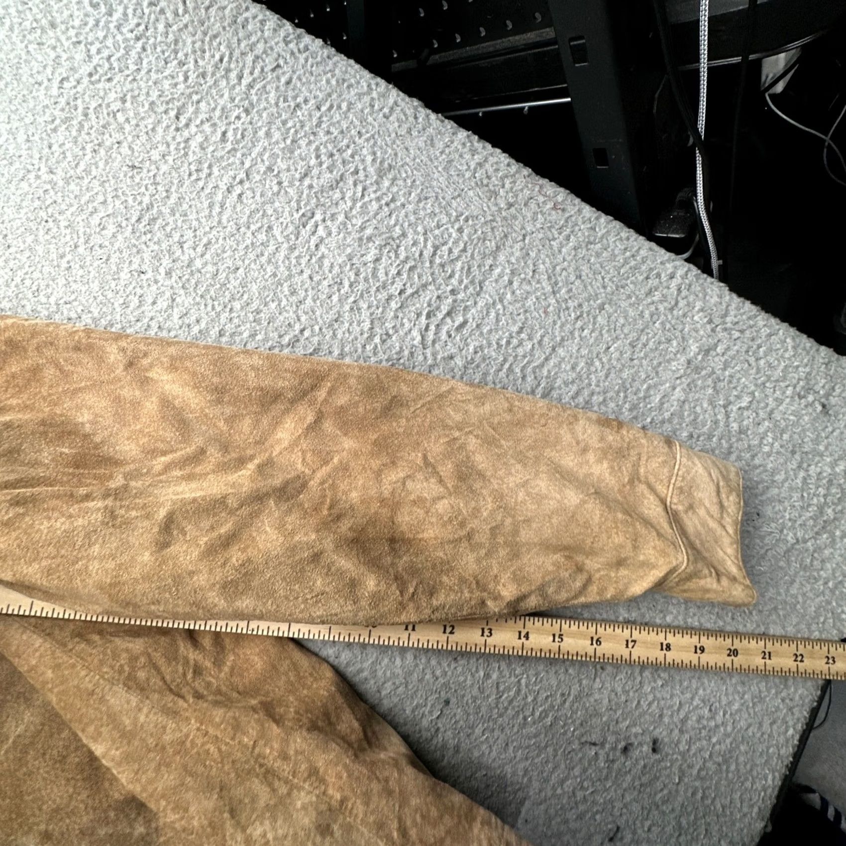 Vintage Metropolitan View Suede Leather Jacket Medium Lined Brown Full Zip Lined Mens Jacket Bomber Brown Metropolitan View M Leather Jacket Mens Size US M / EU 48-50 / 2 - 5 Thumbnail
