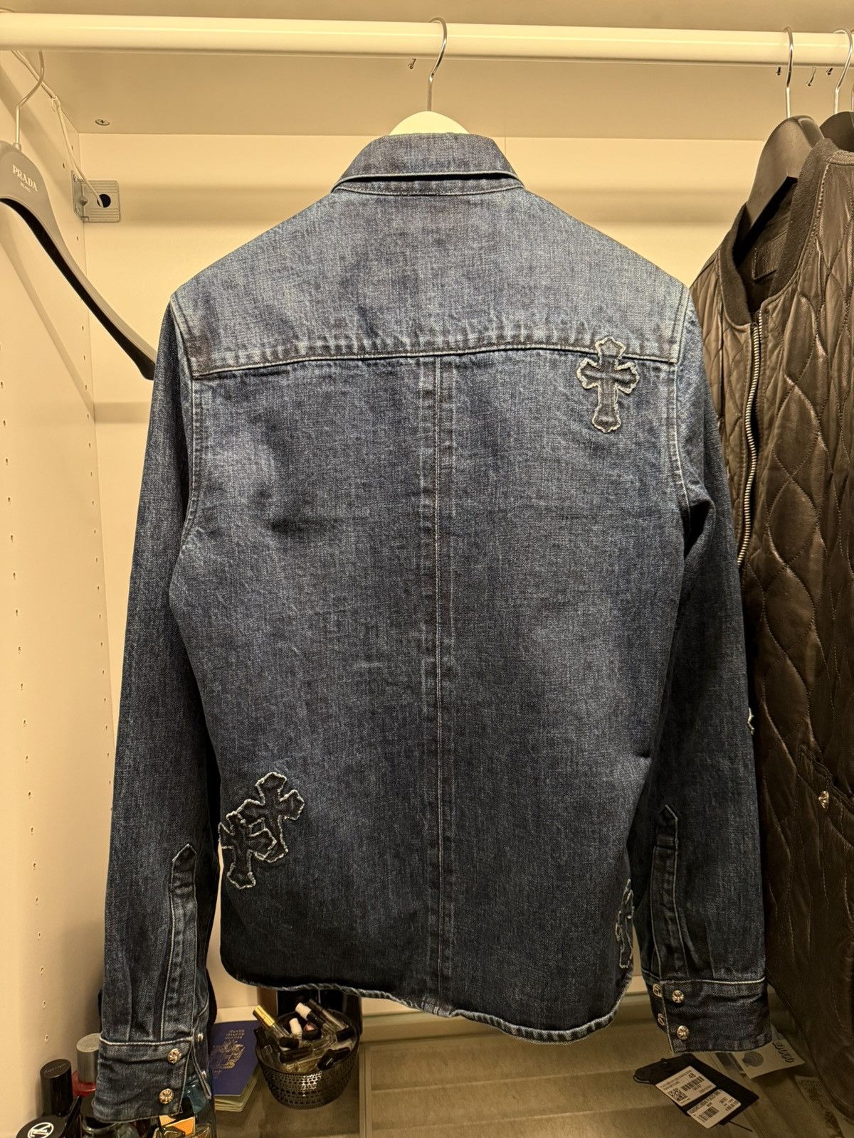Chrome Hearts Chrome Hearts cross patch denim jacket Size US M / EU 48-50 / 2 - 3 Thumbnail