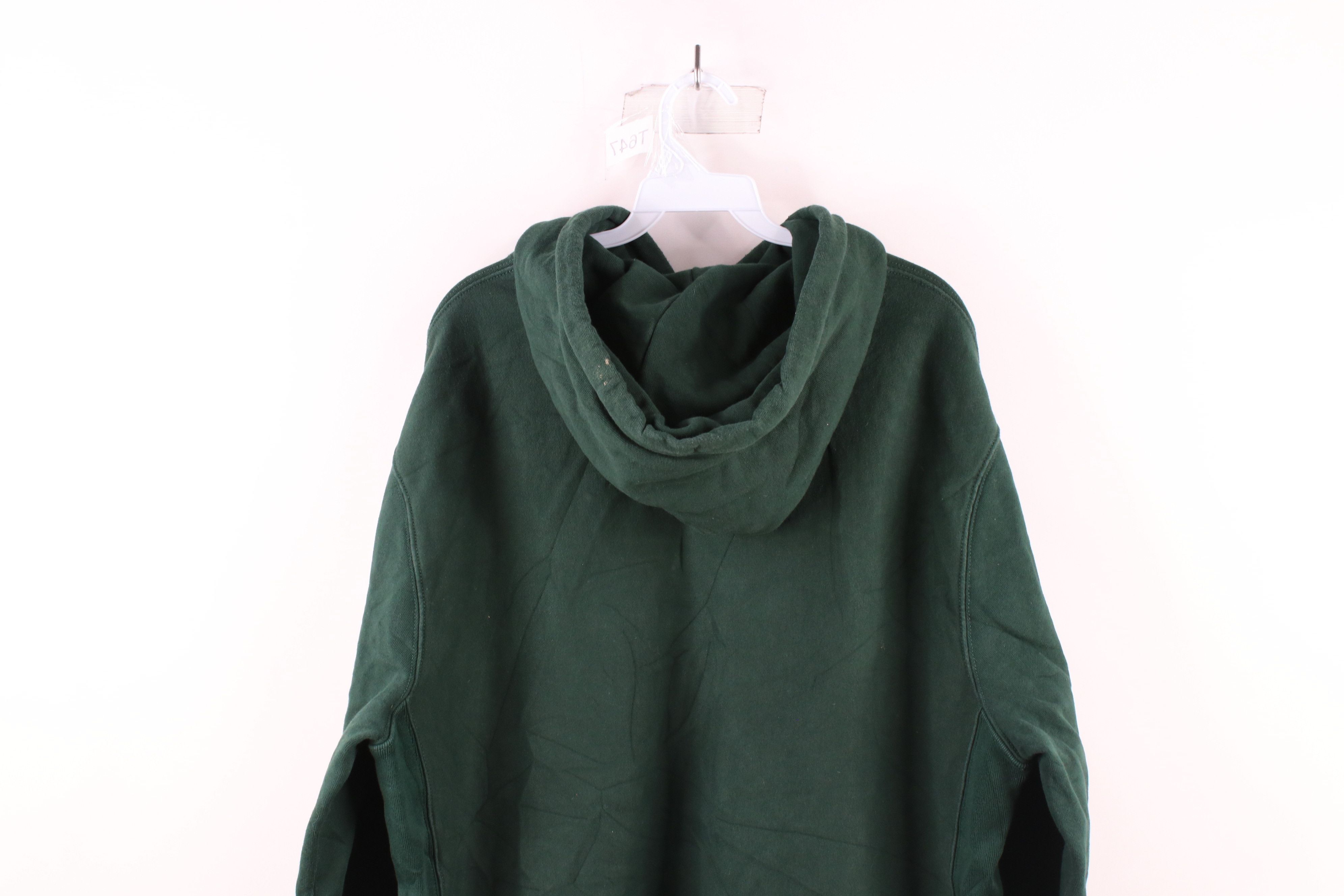 J.Crew × Vintage J Crew Sportswear Heavyweight Hoodie Sweatshirt Hunter Green Size US XL / EU 56 / 4 - 8 Thumbnail