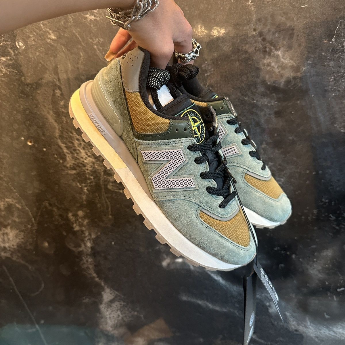 New Balance × Stone Island Stone Island x New Balance 574 Legacy Size US 8.5 / IT 38.5 - 9 Thumbnail