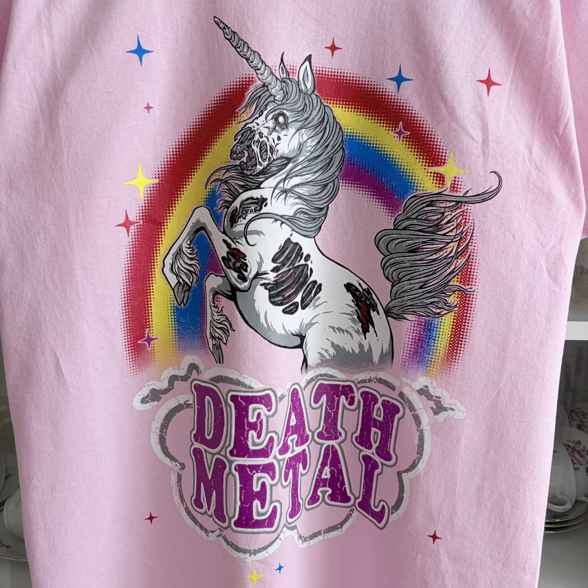 Band Tees T-shirt Unicorn - Death metal Size US L / EU 52-54 / 3 - 5 Thumbnail
