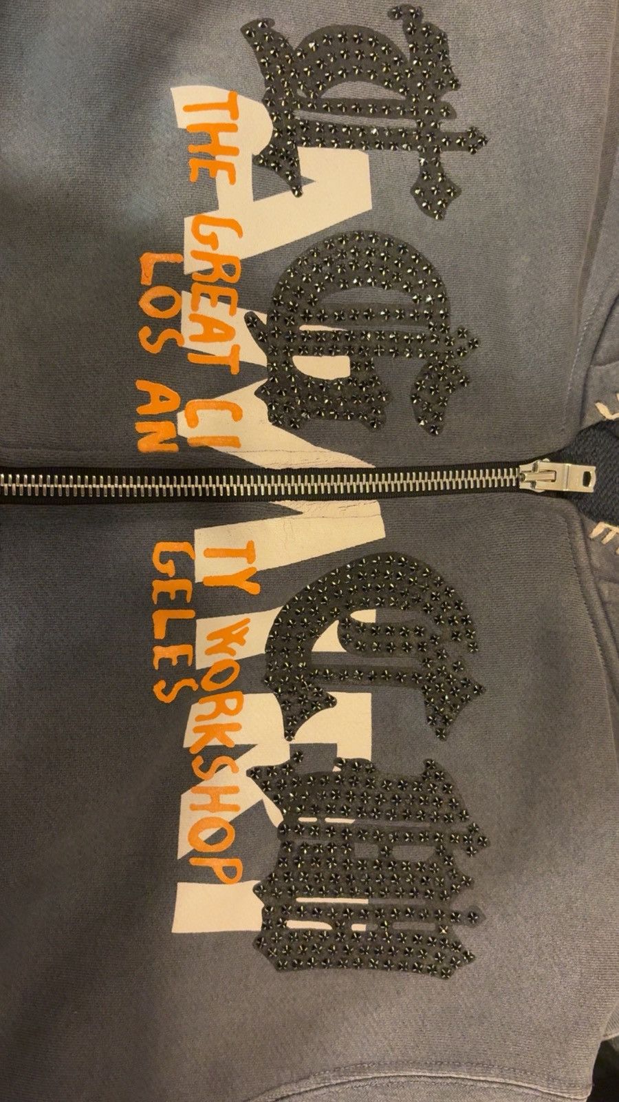 Amiri Amiri x TGCW Swarovski Crystal Flame Zip up Hoodie Size US M / EU 48-50 / 2 - 6 Thumbnail