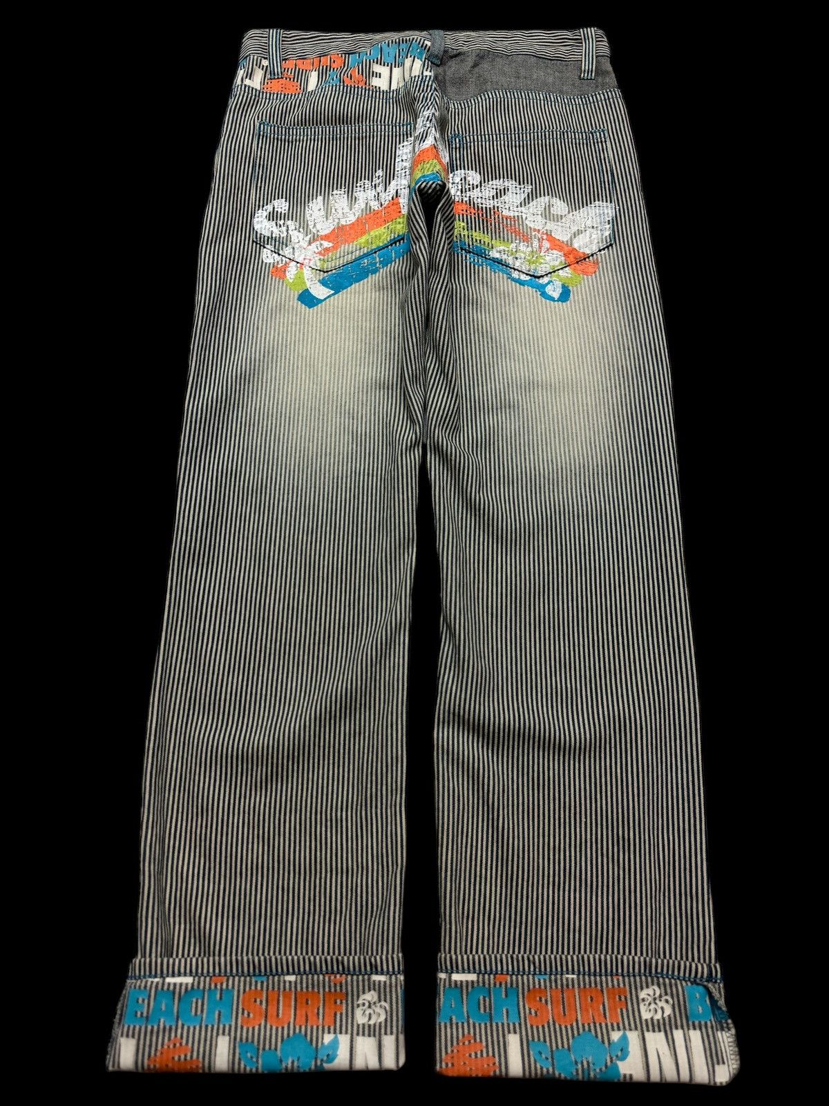 Hysteric Glamour 💥Insane 90s Clone Devgru Mudwash Faded Hickory Surf Jean Size US 32 / EU 48 - 4 Thumbnail
