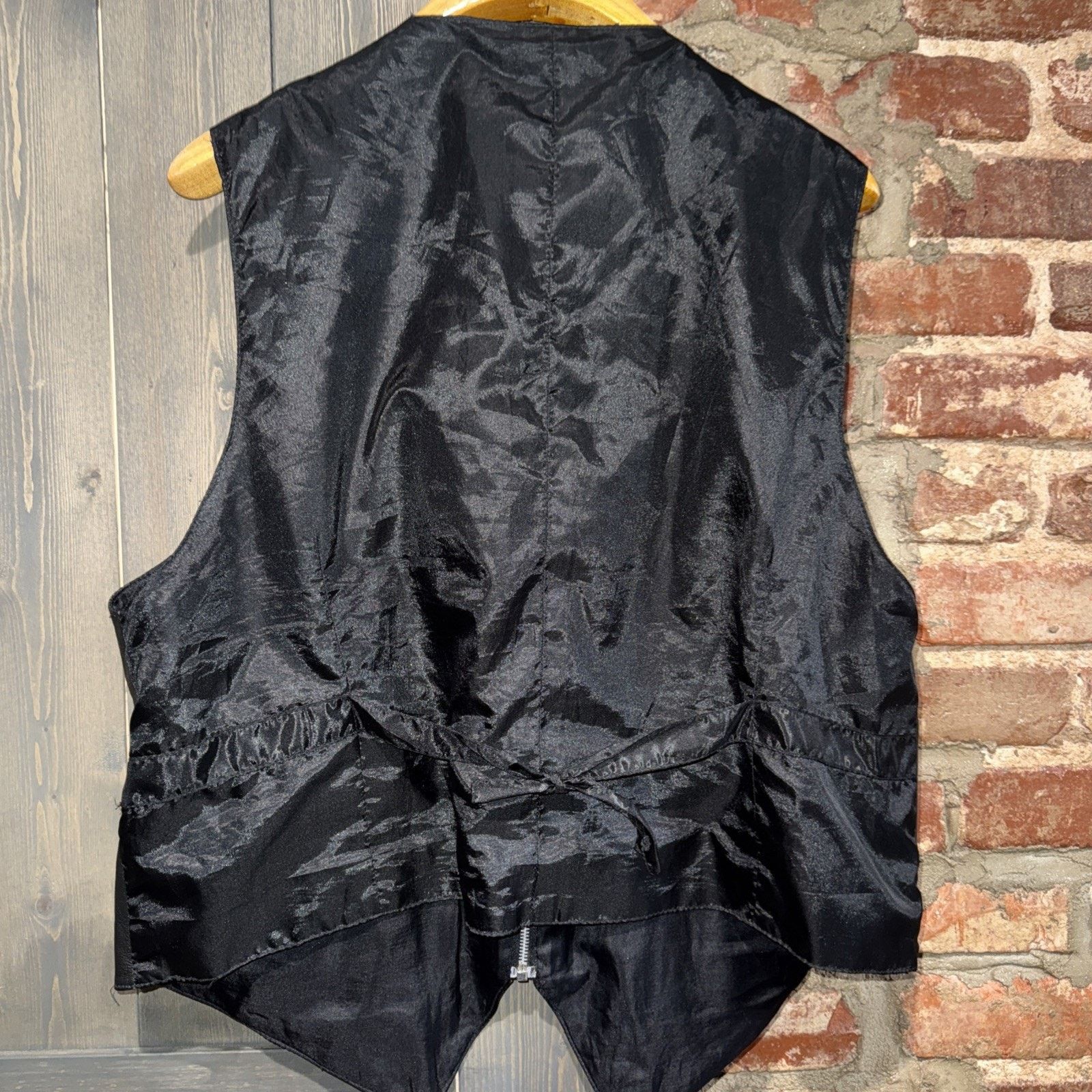 Other Vintage Black Genuine Leather Zippered Vest Moto Oversized M Size US M / EU 48-50 / 2 - 6 Thumbnail
