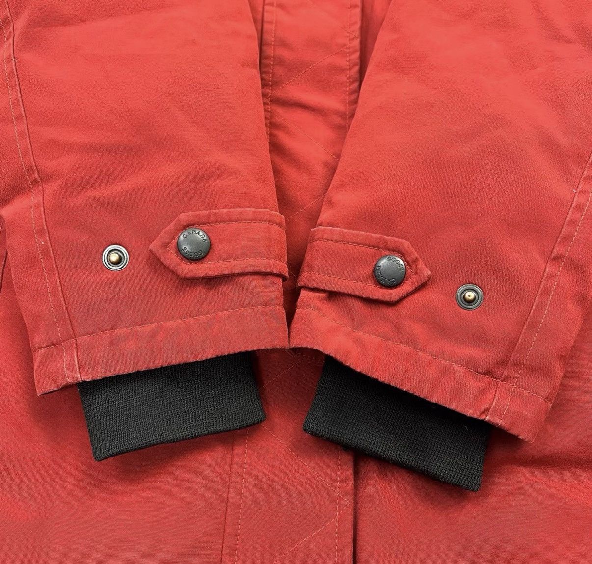 Canada Goose Canada Goose / Red Mid-Length Parka Down Jacket K12 Size XS / US 0-2 / IT 36-38 - 6 Thumbnail