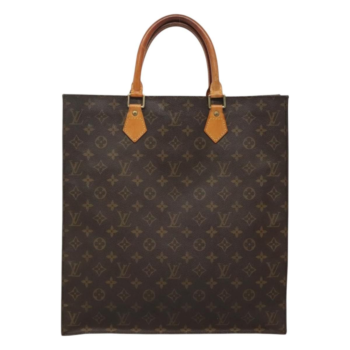 Louis Vuitton LOUIS VUITTON Monogram Sac Plat Hand Bag M51140 Size ONE SIZE - 2 Thumbnail