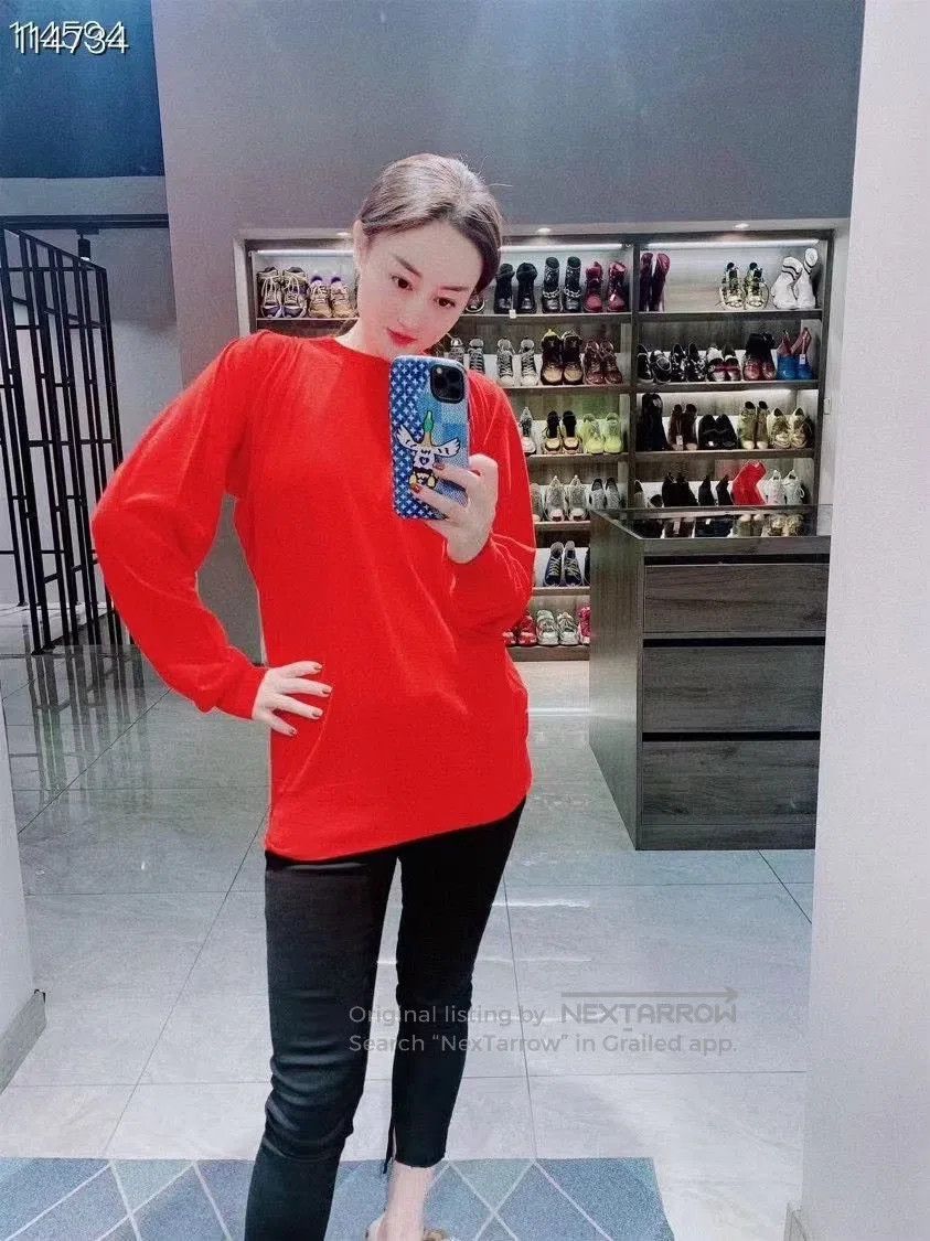 BV By Bodega Bottega Veneta Red Knit Sweater. Size S / US 4 / IT 40 - 3 Thumbnail