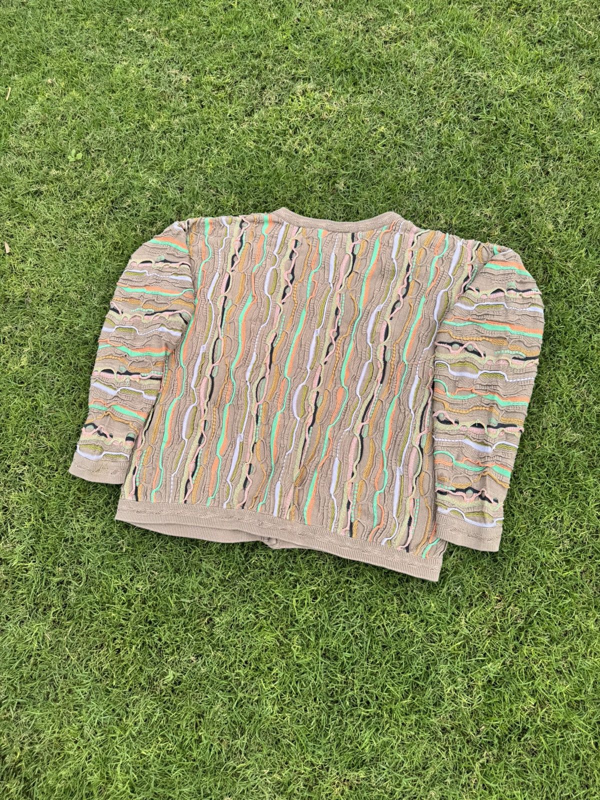 Coogi vintage Coogi 3D knit cardigan sweater Size US XL / EU 56 / 4 - 8 Thumbnail