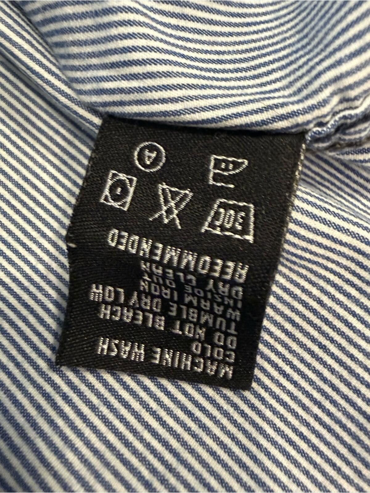 Eighty Eight Eighty Eight Platinum button up blue white striped SZ XXL Size US XXL / EU 58 / 5 - 7 Thumbnail