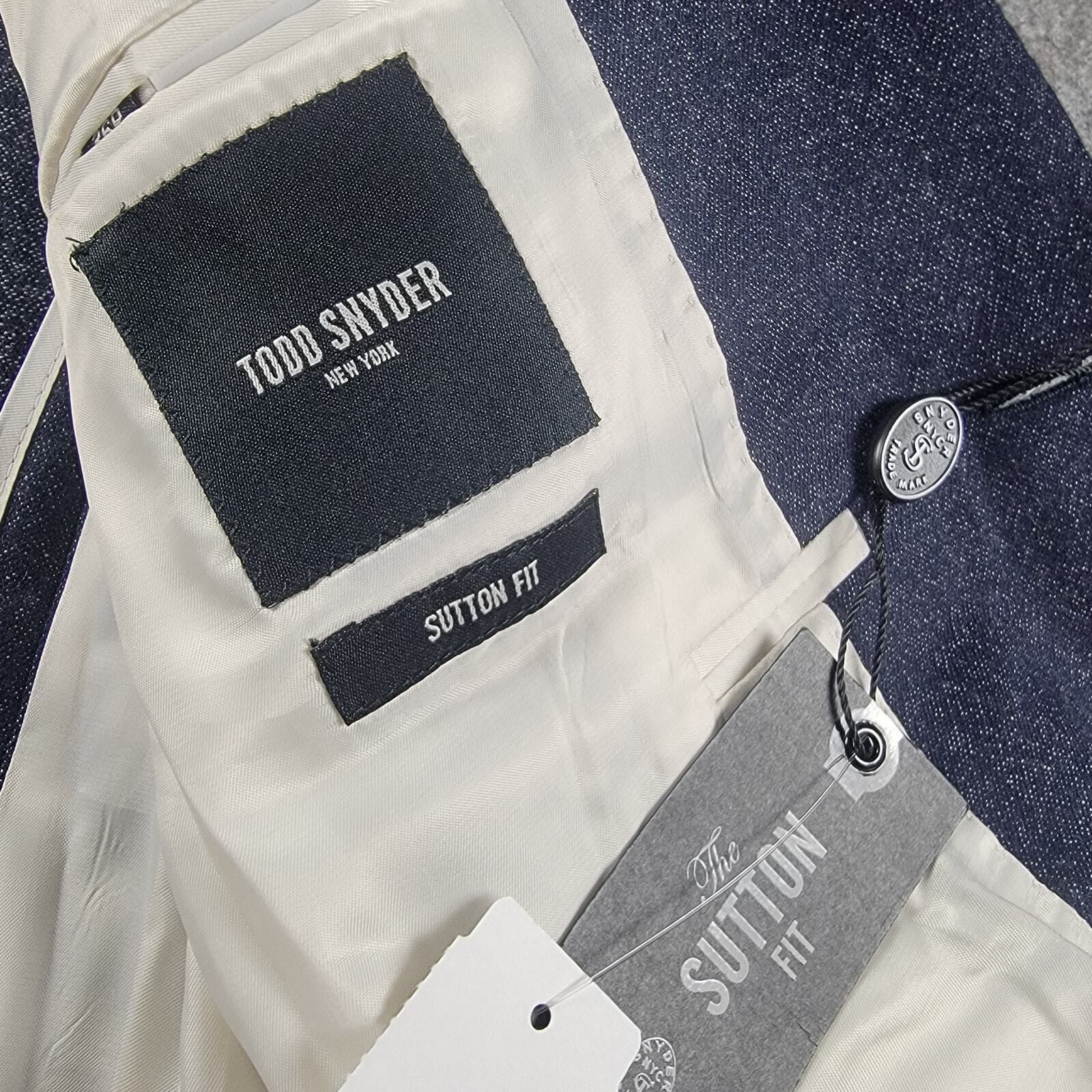 Todd Snyder Todd Snyder The Sutton Fit Wool Sport Coat Blazer Size 36R - 6 Thumbnail