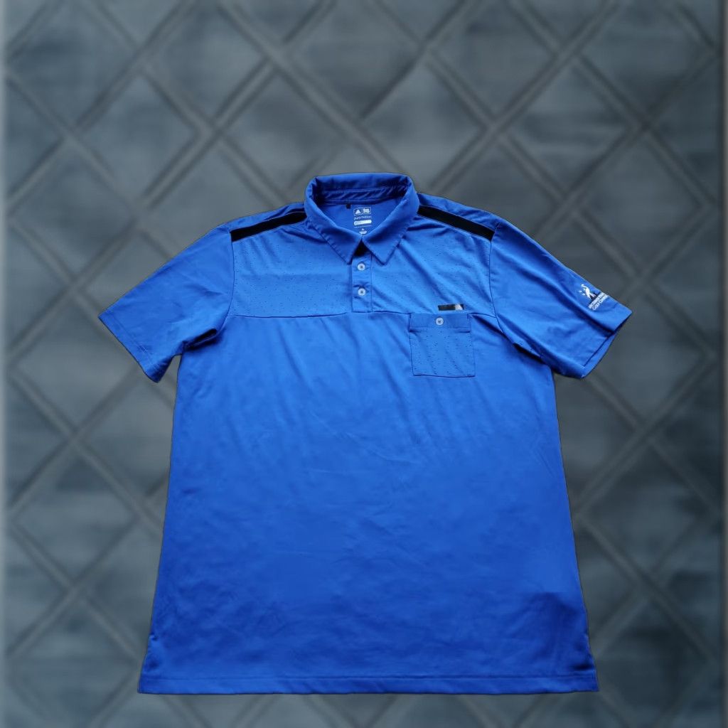 Adidas Adidas Golf Polo Shirt Mens XL Blue Puremotion CoolMax Vented Short Sleeve Collared Size US XL / EU 56 / 4 - 1 Thumbnail