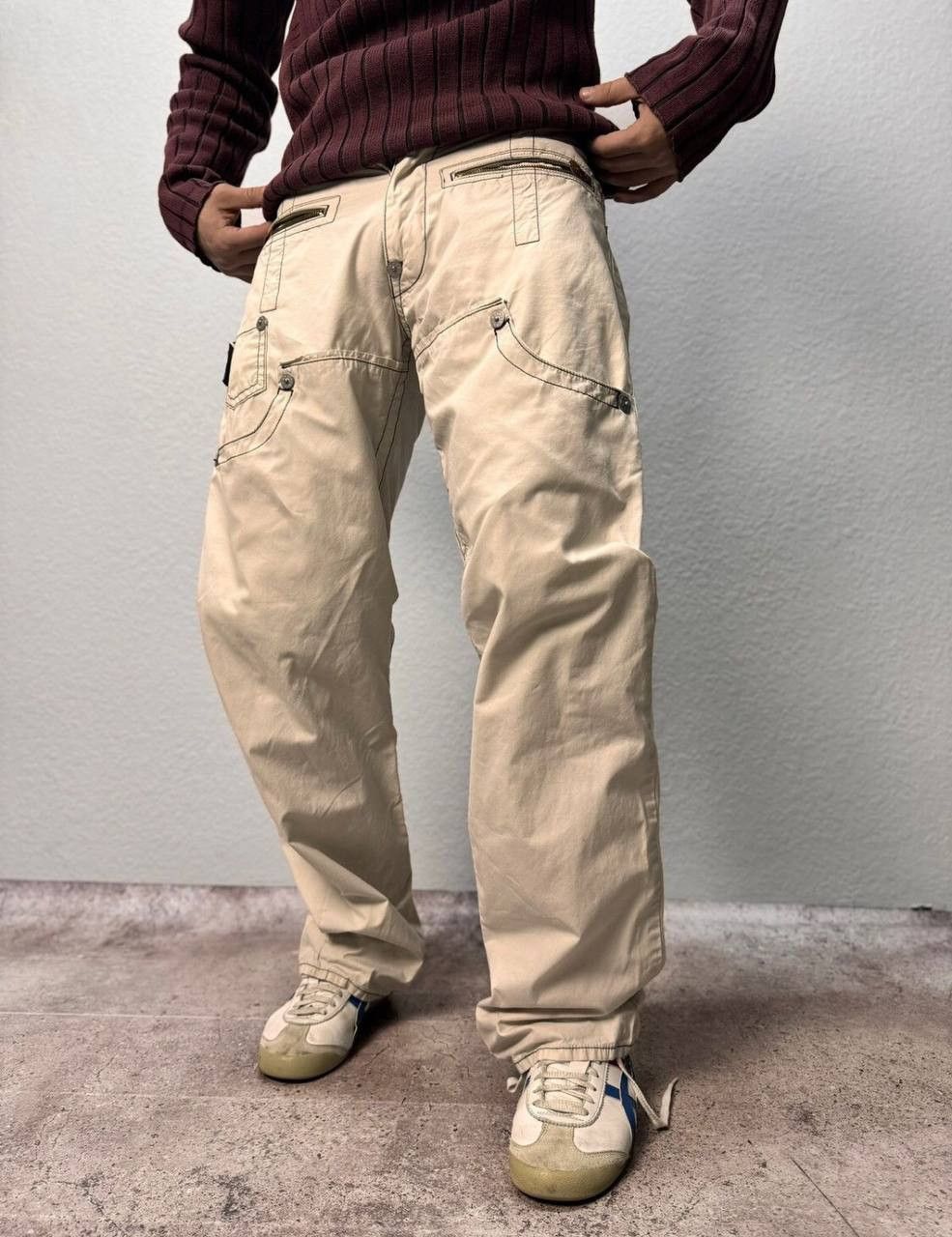Vintage Michiko Koshino Vintage Bondage Cargo Pants G Star Style Size US 31 - 2 Thumbnail
