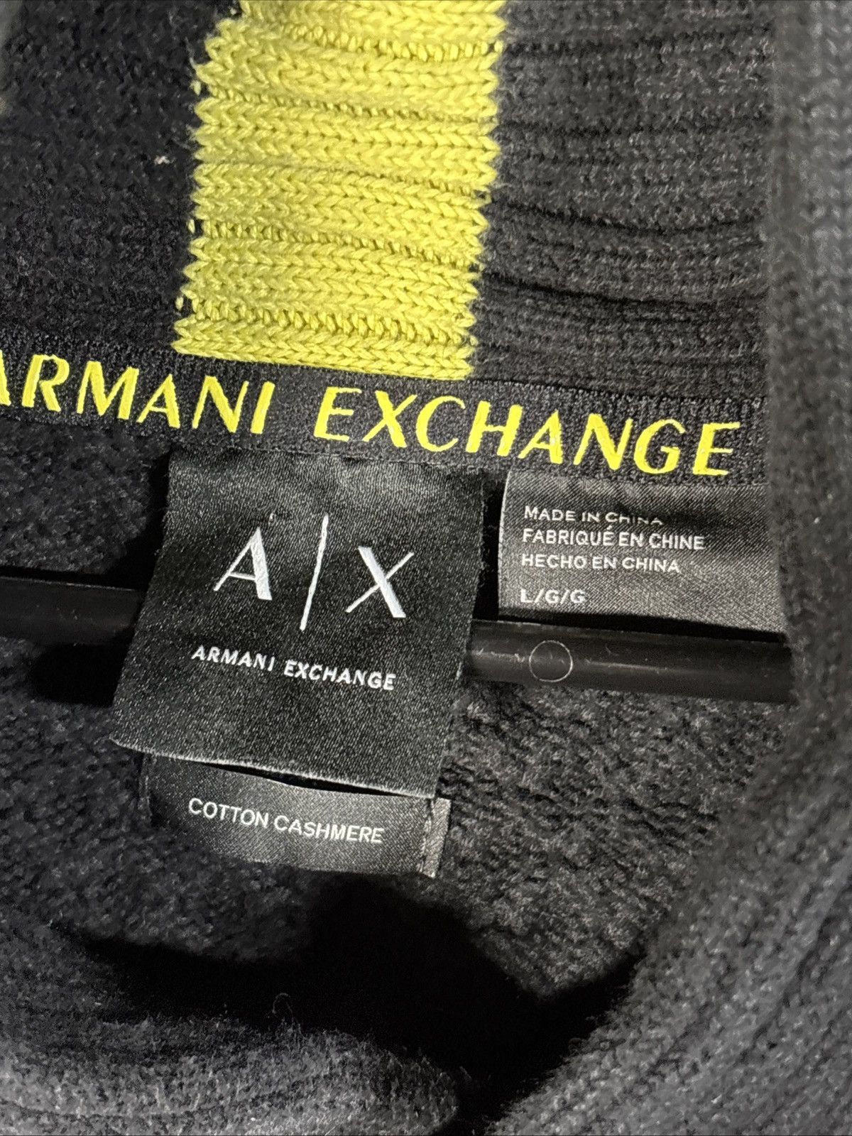 Armani Exchange ARMANI EXCHANGE Mens Shawl Neck Sweater Basic Size Large Size US L / EU 52-54 / 3 - 5 Thumbnail