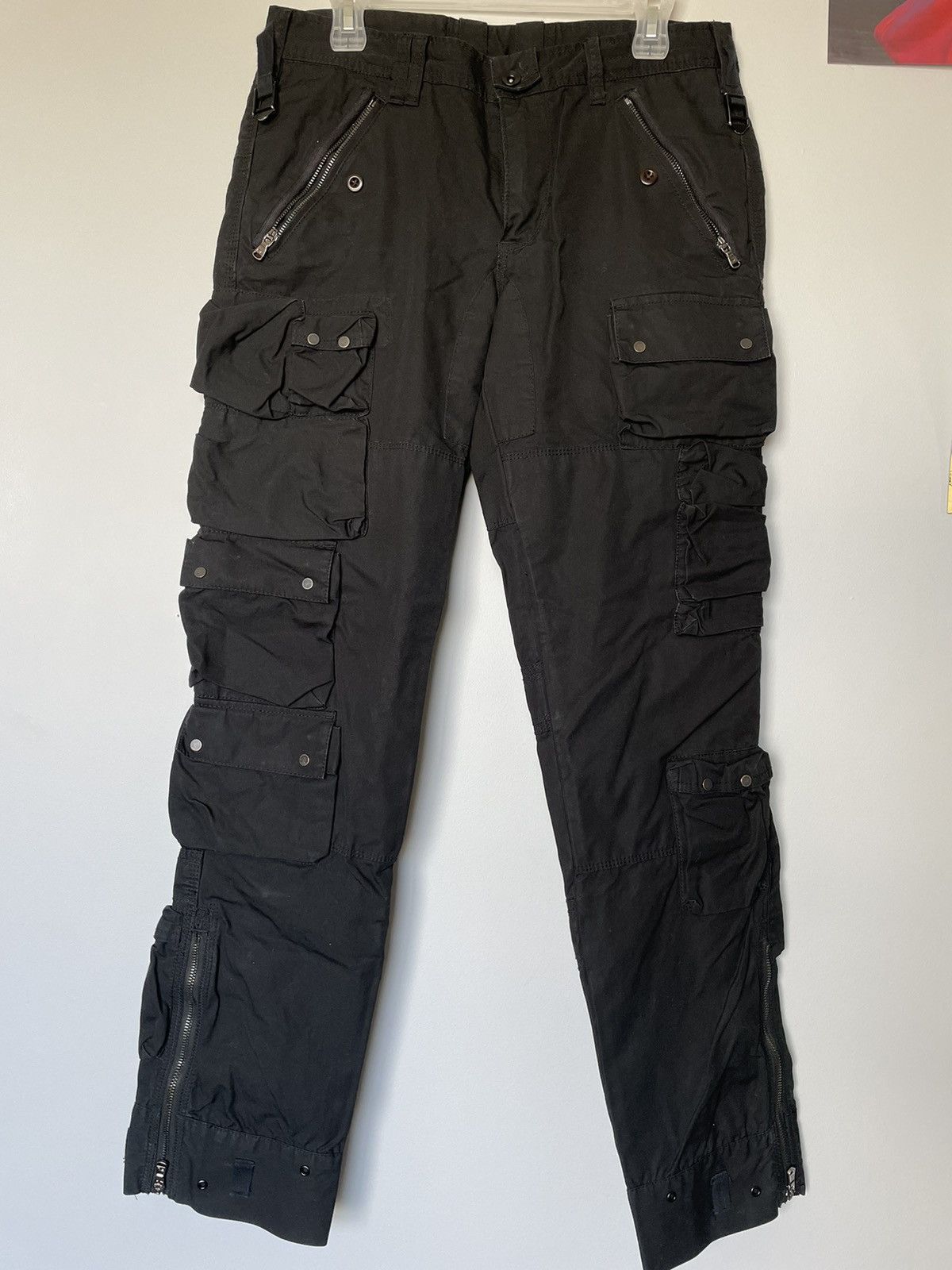 image of Ralph Lauren Black Label Ralph Laurent Black Label Multi Pocket Cargo Pants, Men's (Size 32)