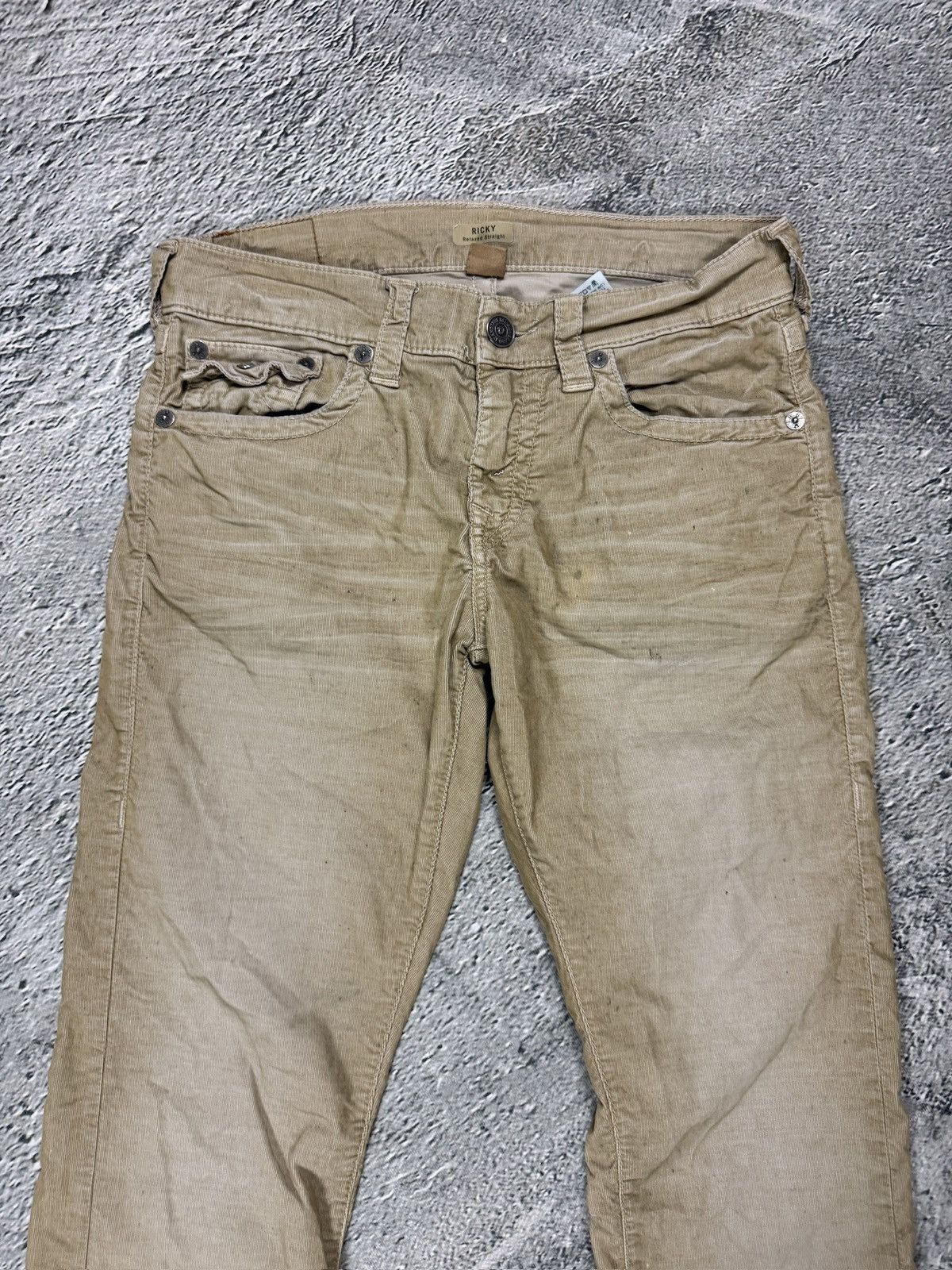True Religion True Religion jeans vintage ricky cords corduroy pants beige Size US 30 / EU 46 - 7 Thumbnail