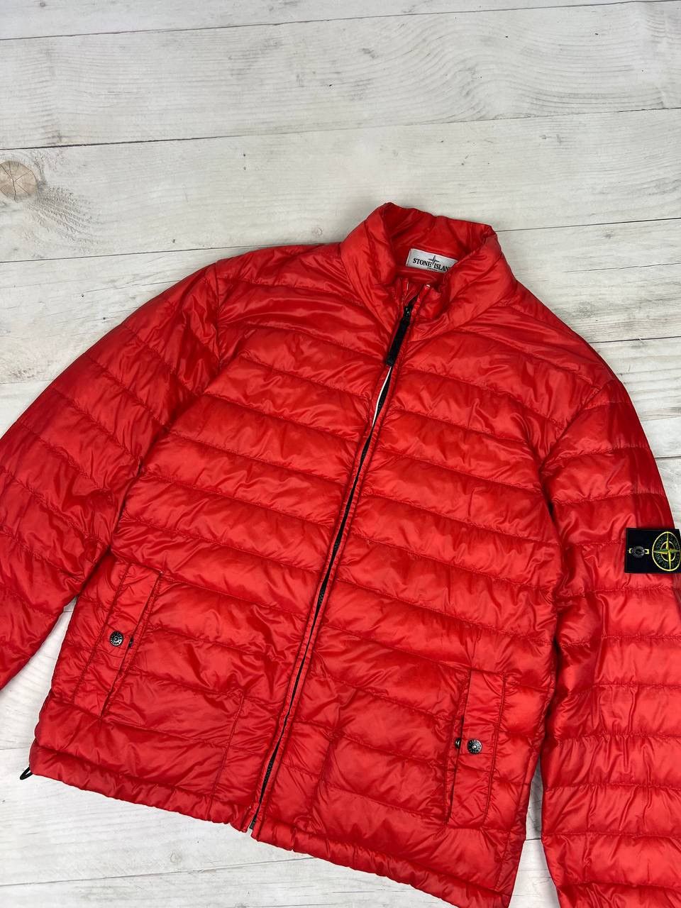 Massimo Osti Stone Island Micro Rip Stop 7 Down Jacket Size US XL / EU 56 / 4 - 2 Thumbnail