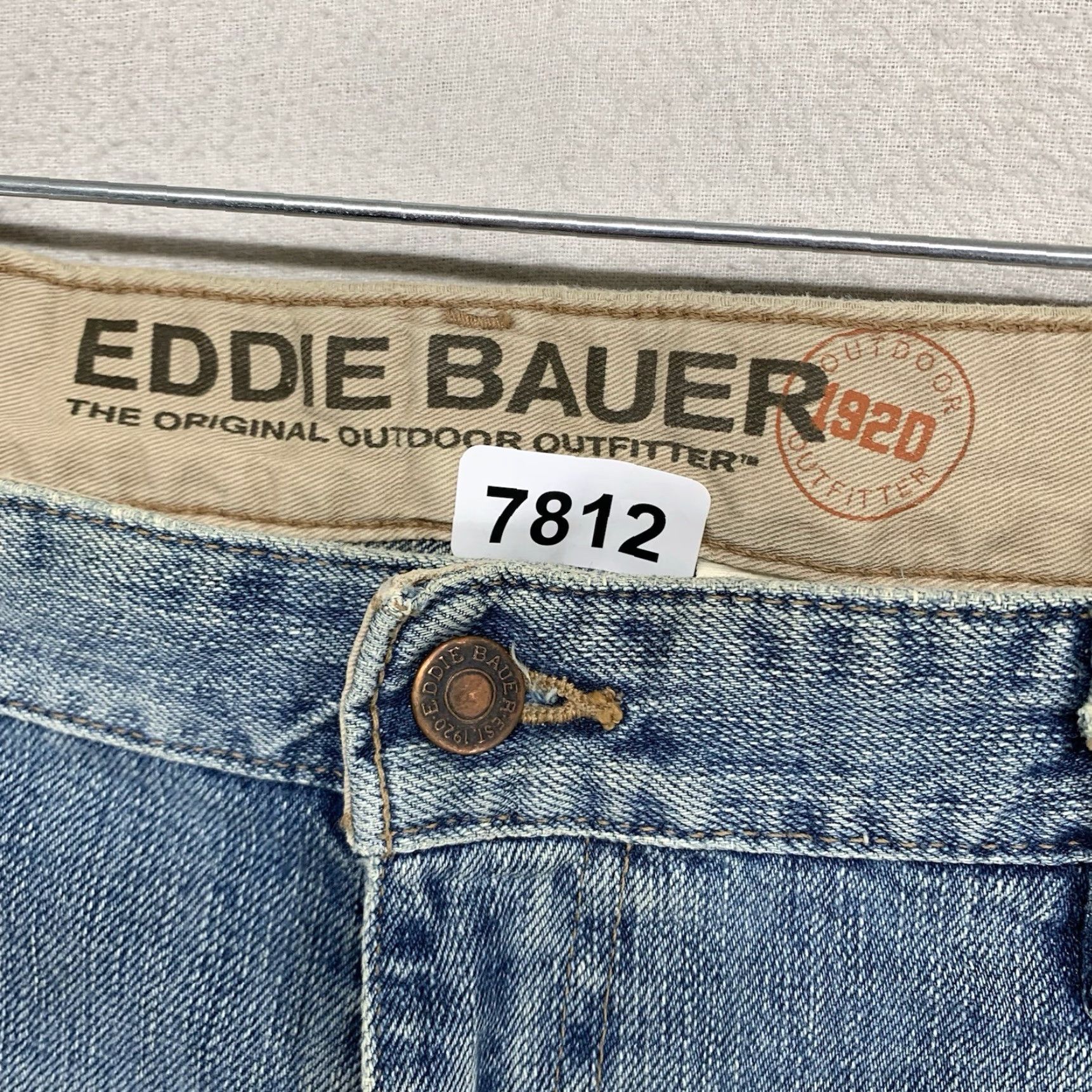 Eddie Bauer VINTAGE Eddie Bauer Wide Leg Jeans 36x32 Relaxed Fit Blue Denim Stone Wash Retro Grunge Mens Size US 36 / EU 52 - 4 Thumbnail