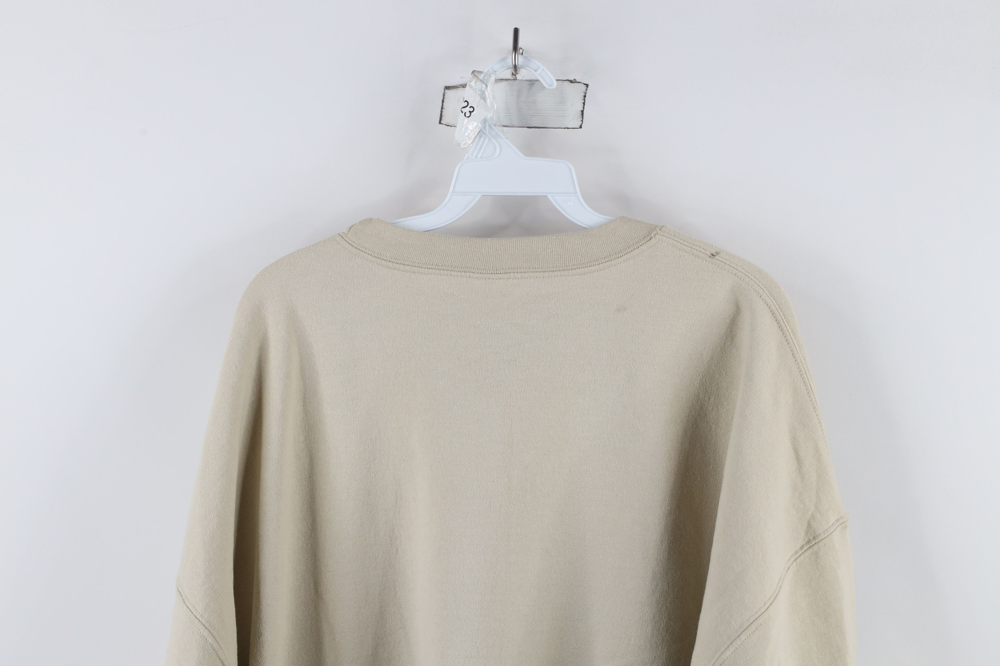 Vintage Vintage 90s Streetwear Puppy Crewneck Sweatshirt Beige Tan Size US XXL / EU 58 / 5 - 12 Thumbnail