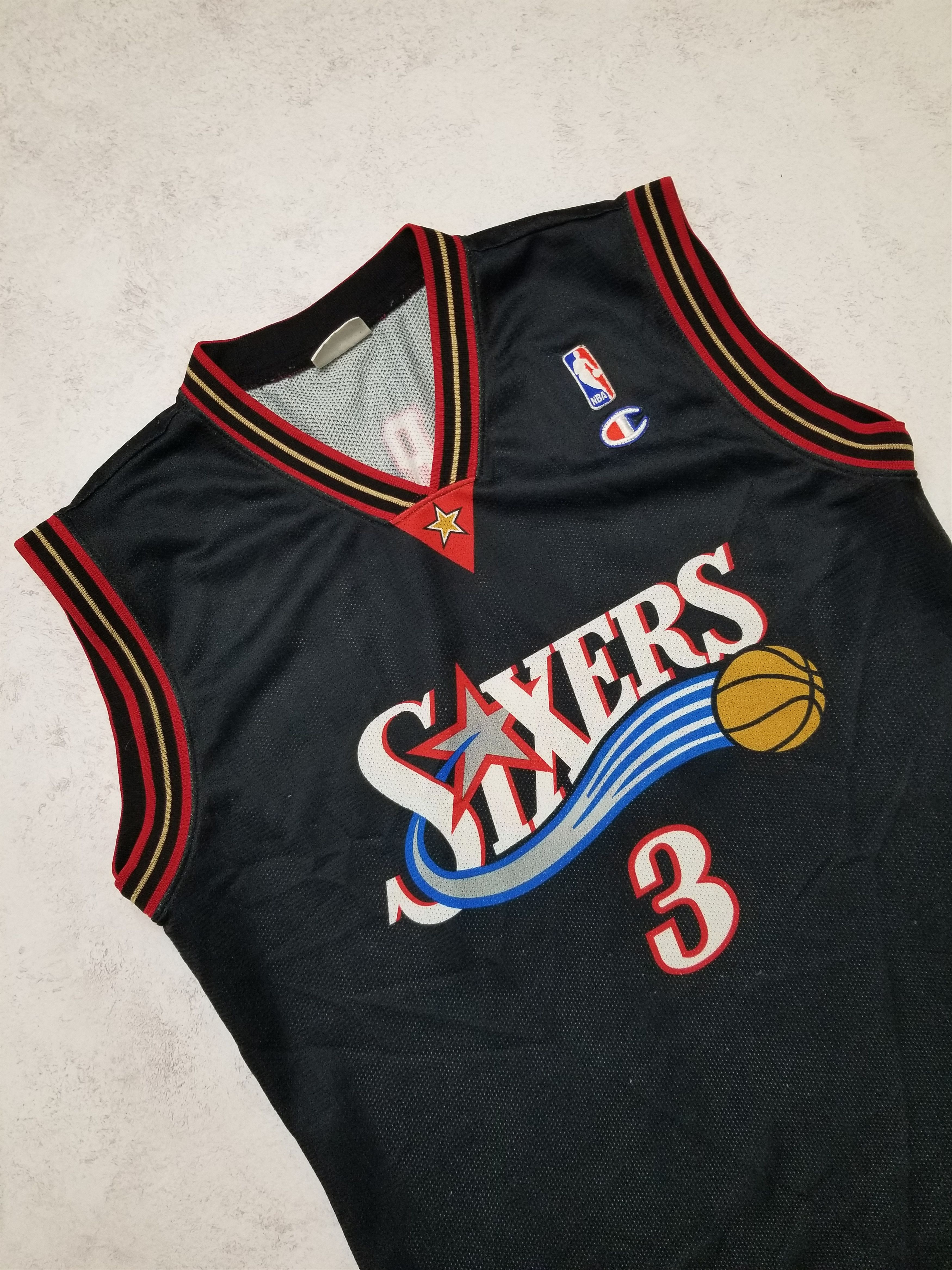 Champion NBA Vintage Allen Iverson #3 Sixers Champion Jersey Size US L / EU 52-54 / 3 - 16 Thumbnail