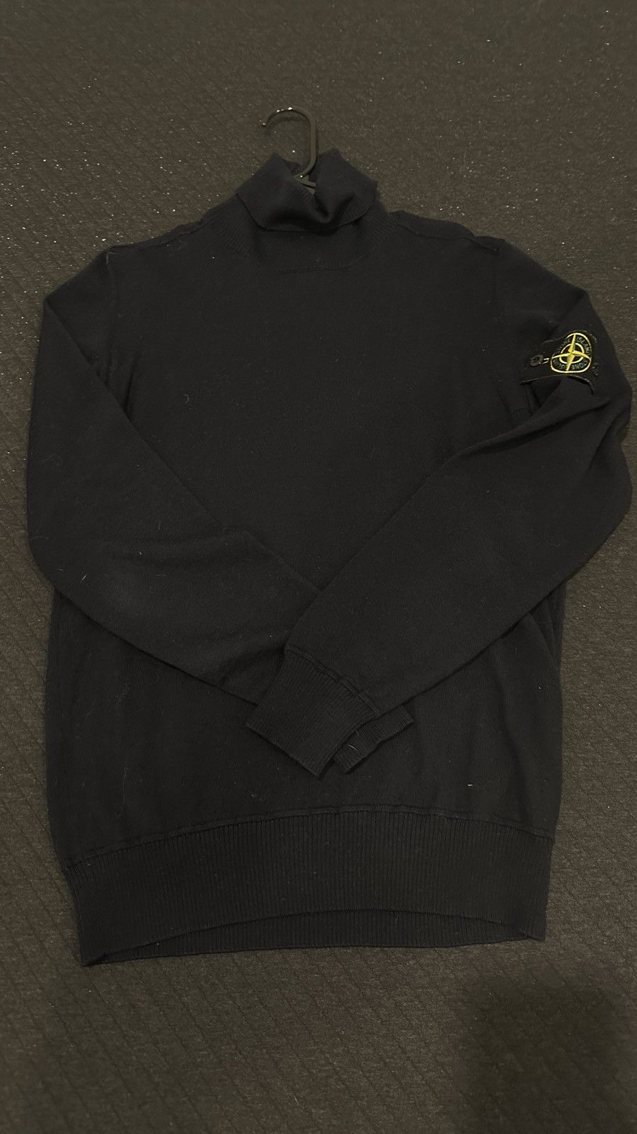 image of Stone Island Navy Blue Turtleneck, Men's (Size Medium)