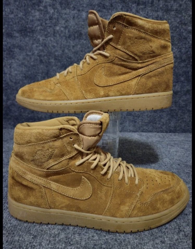 Nike NIKE AIR JORDAN 1 RETRO HIGH WHEAT/GOLDEN-HARVEST SIZE 11 Size US 11.5 / EU 44-45 - 1 Thumbnail