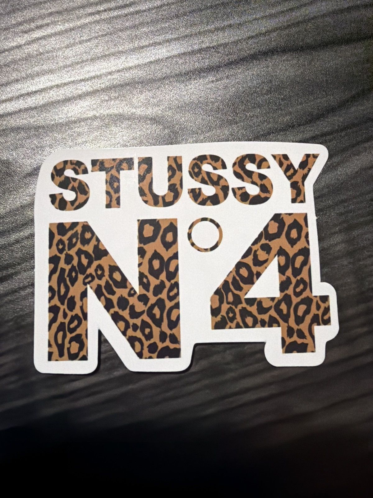 Stussy Stussy No. 4 Leopard Print Sticker Size ONE SIZE - 1 Thumbnail