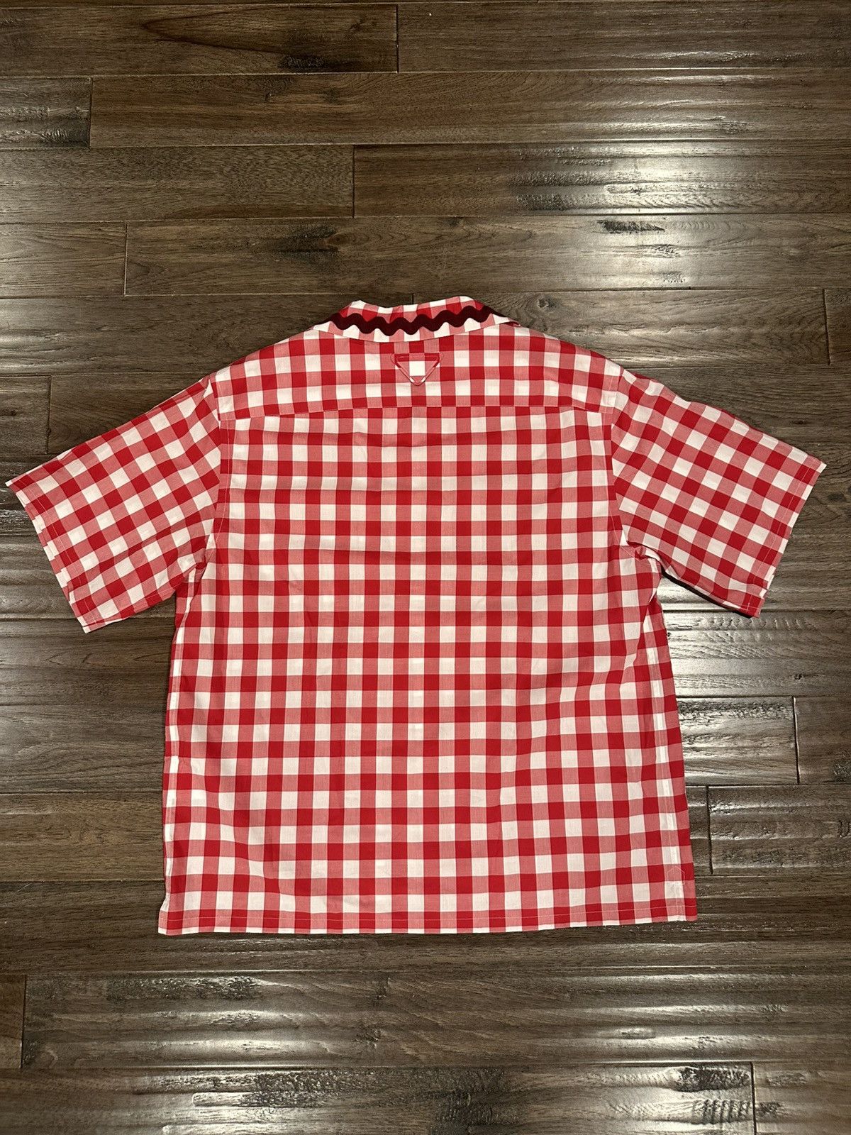 Prada Prada Red Gingham Shirt SS23 Size US L / EU 52-54 / 3 - 2 Thumbnail
