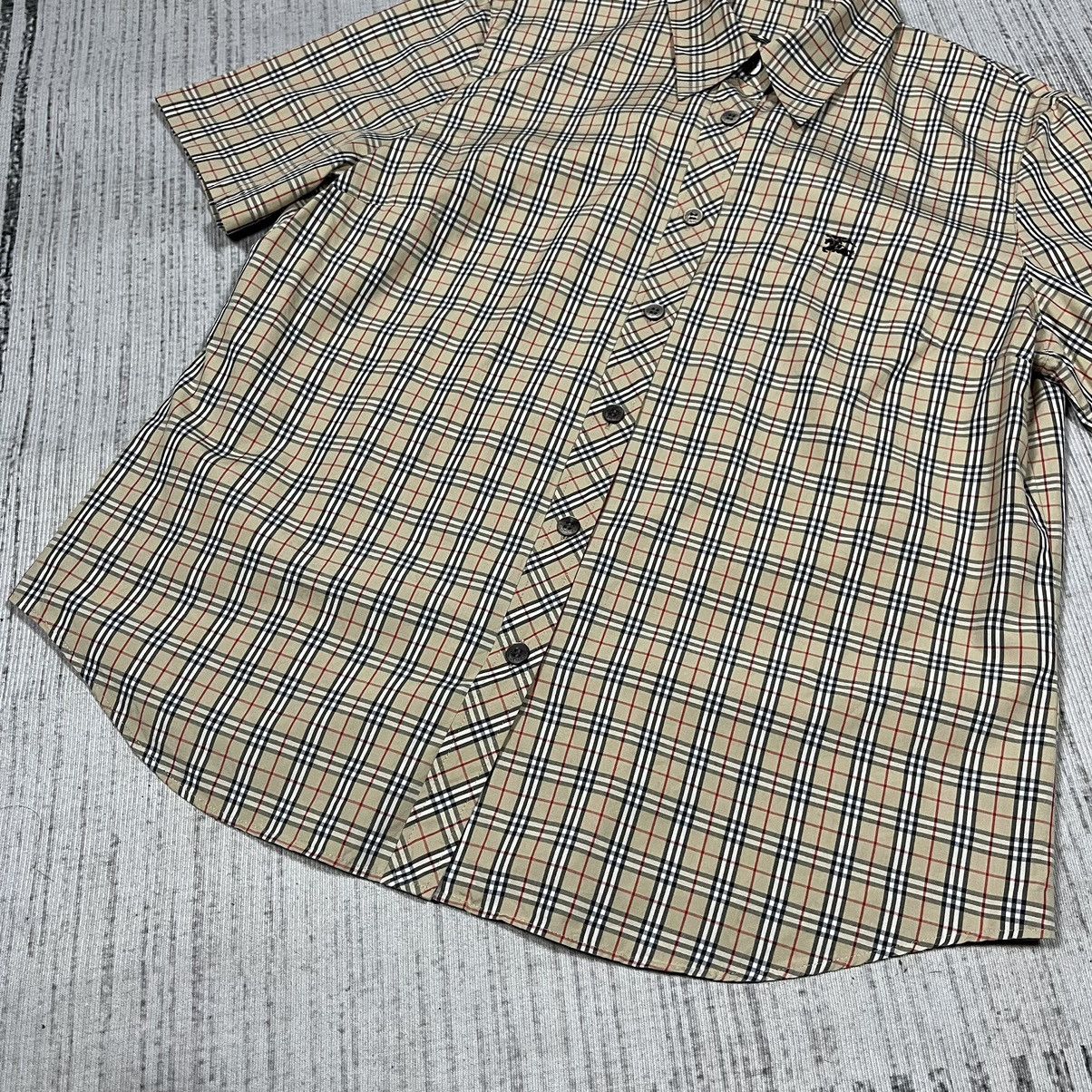 Burberry × Vintage Vintage Burberrys Nova Check button up shirt Size M / US 6-8 / IT 42-44 - 8 Thumbnail