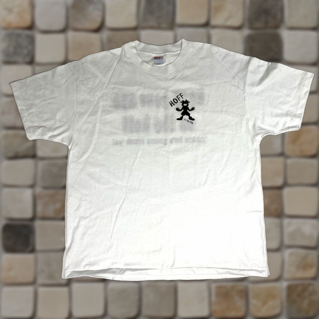 Hanes VINTAGE Men’s 1996 Hoff T-Shirt Hanes Heavyweight 50/50 Solid White XS? XL Size US XL / EU 56 / 4 - 1 Thumbnail
