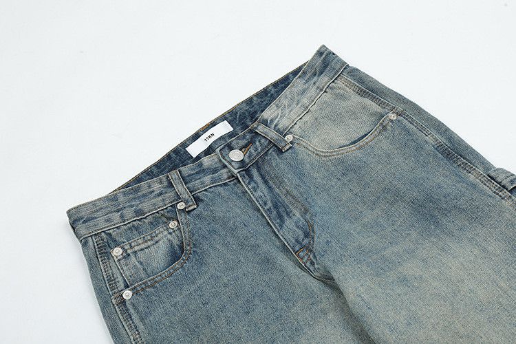 Vintage American street loose straight high waist casual jeans Size US 32 / EU 48 - 3 Thumbnail