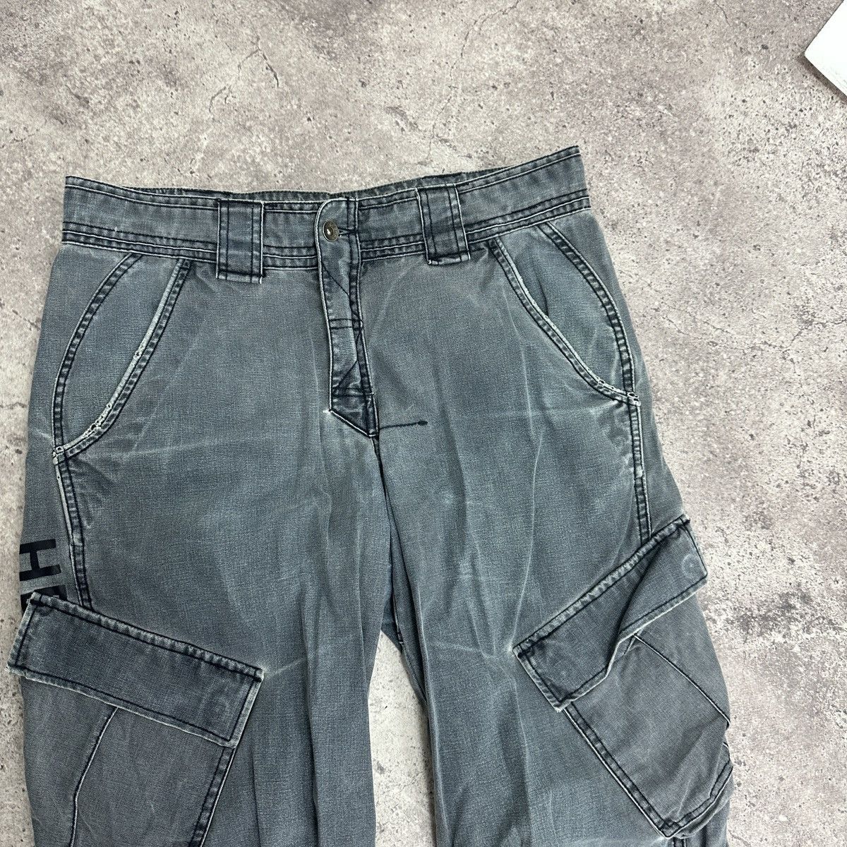 Helly Hansen Vintage 90s Helly Hansen Cargo washed distressed jeans y2k Size US 33 - 6 Thumbnail