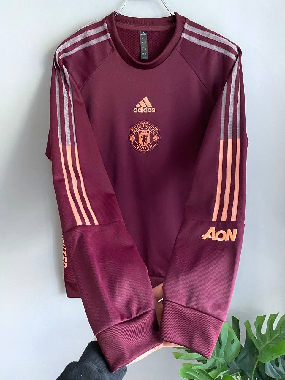 Adidas FC Manchester United 2020/2021 Training Travel Sweatshirt, M Size US M / EU 48-50 / 2 - 5 Thumbnail