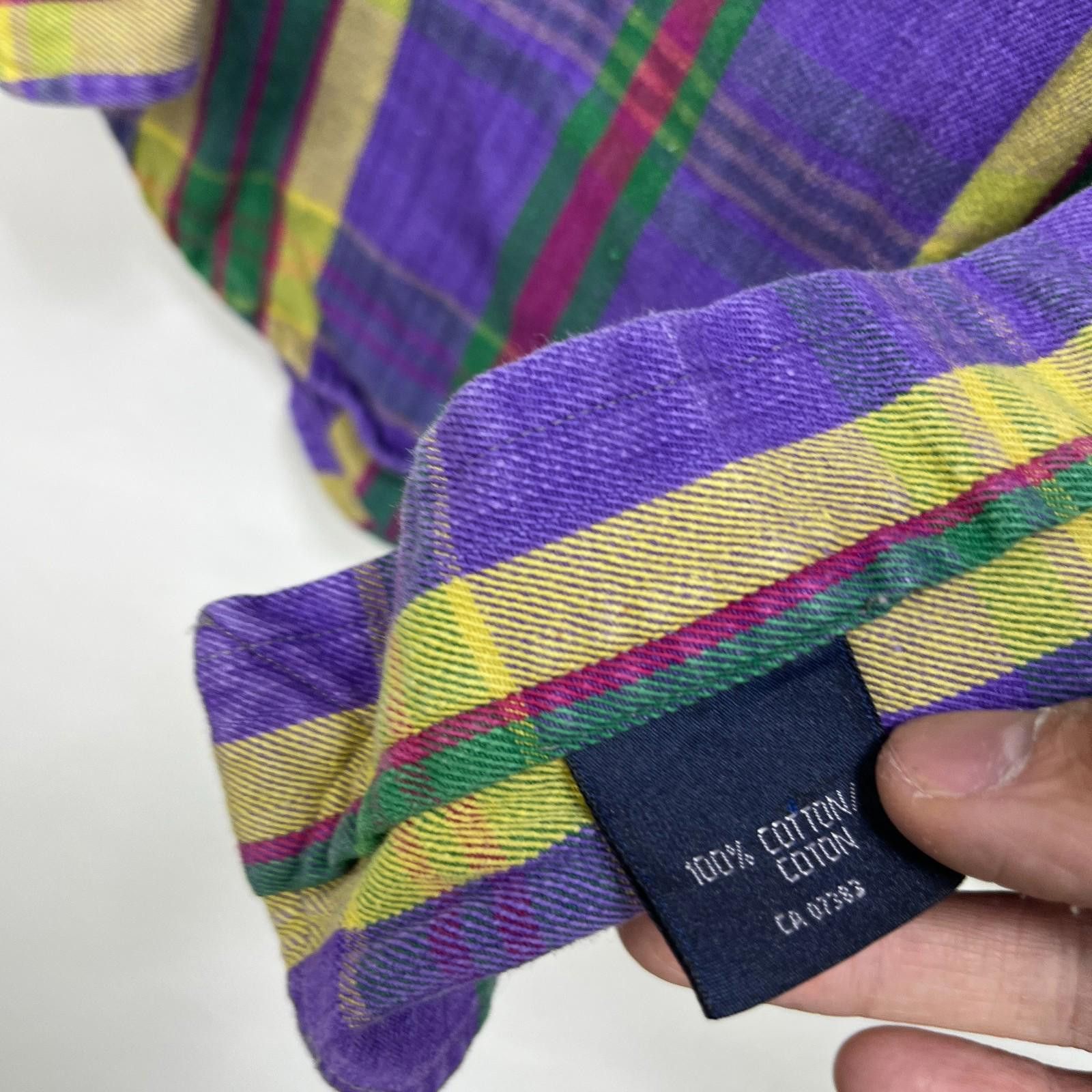 Polo Ralph Lauren Vintage 90s Polo Ralph Lauren Pony Plaid Button-Up Shirt XL Size US XL / EU 56 / 4 - 7 Thumbnail