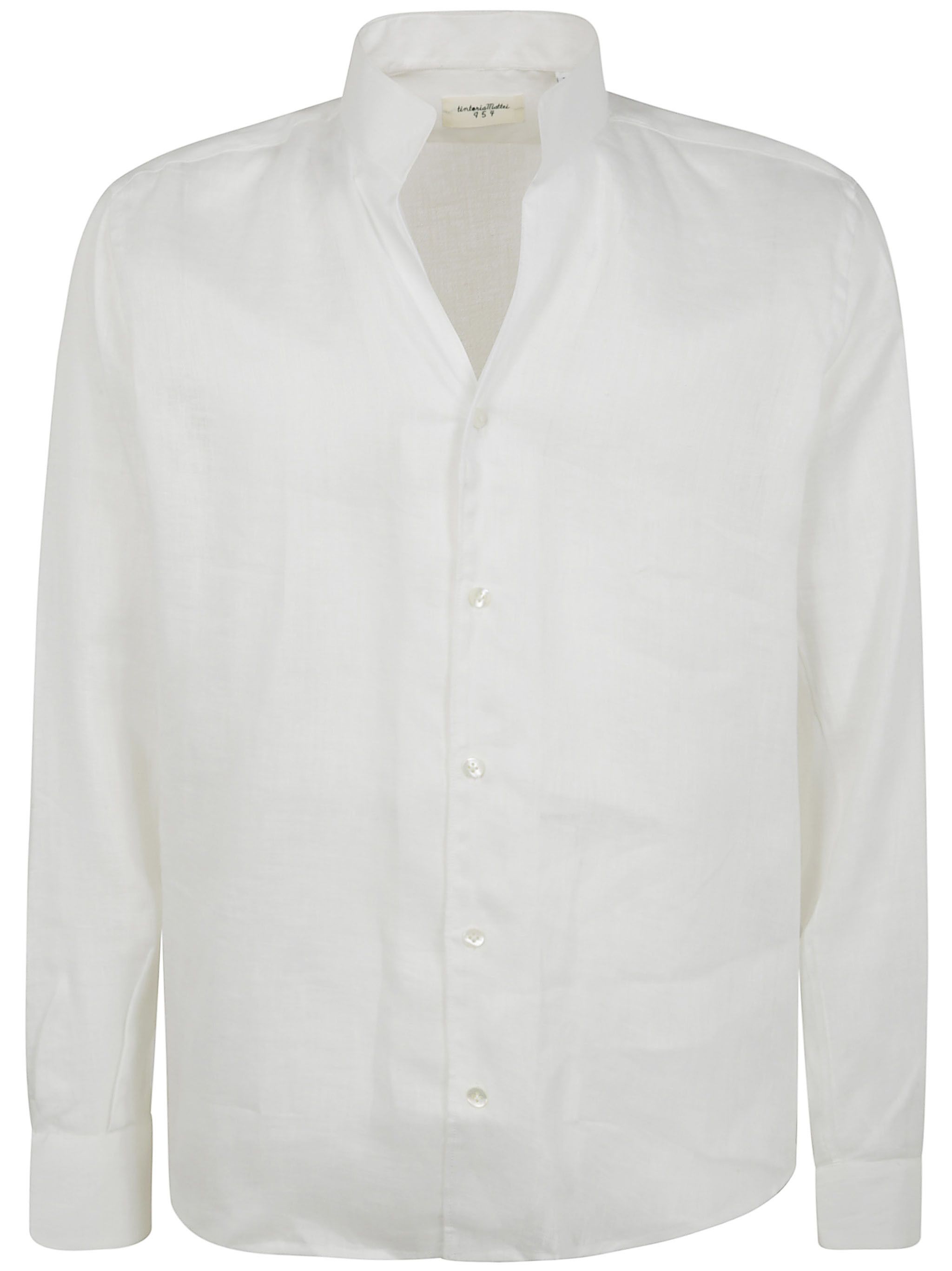Tintoria Mattei GURU HIGH NECK LINEN SHIRT Size US L / EU 52-54 / 3 - 1 Thumbnail
