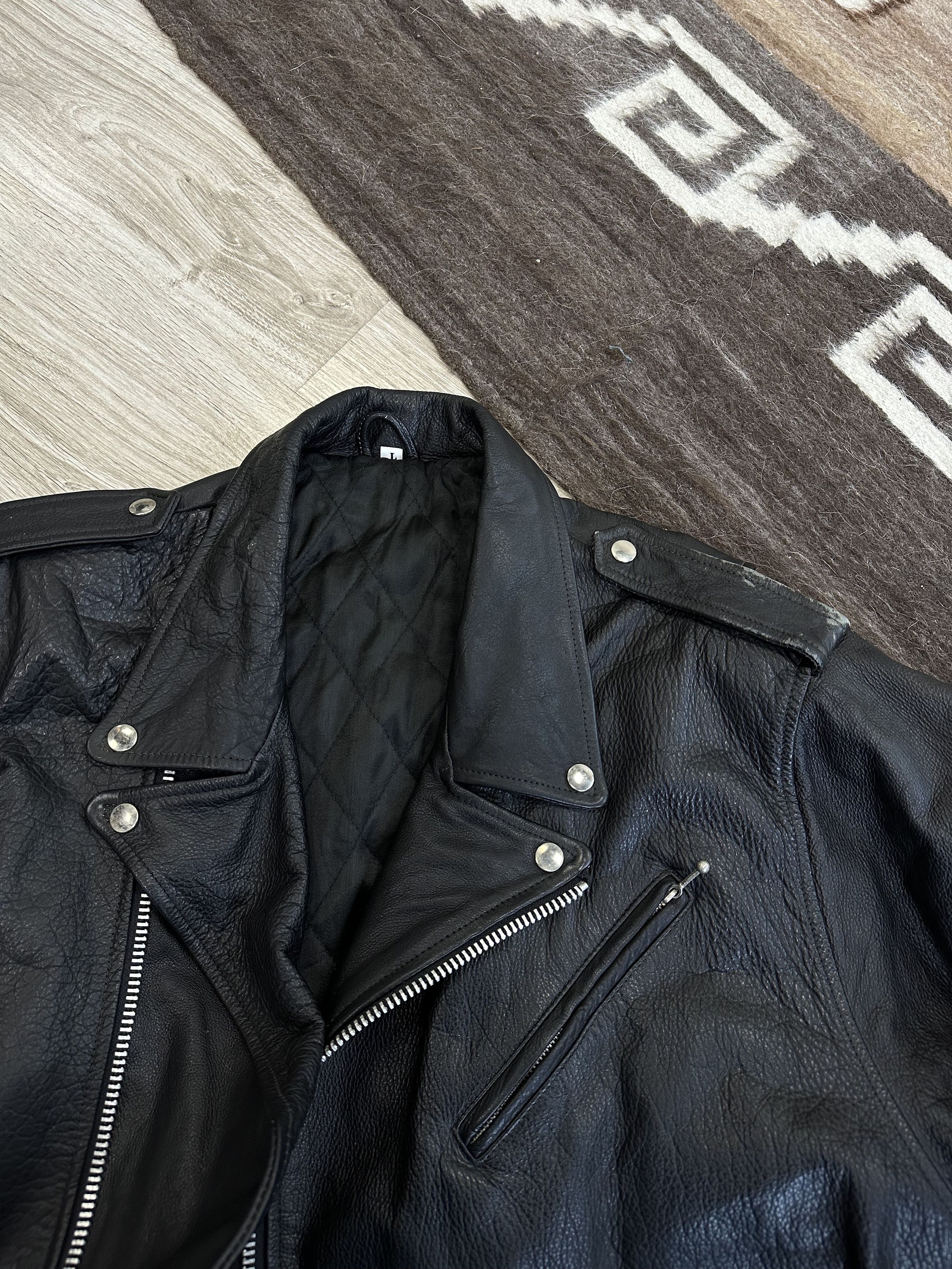 Vintage Vintage Leather Racing Biker Moto Jacket 6606AC Size US L / EU 52-54 / 3 - 3 Thumbnail