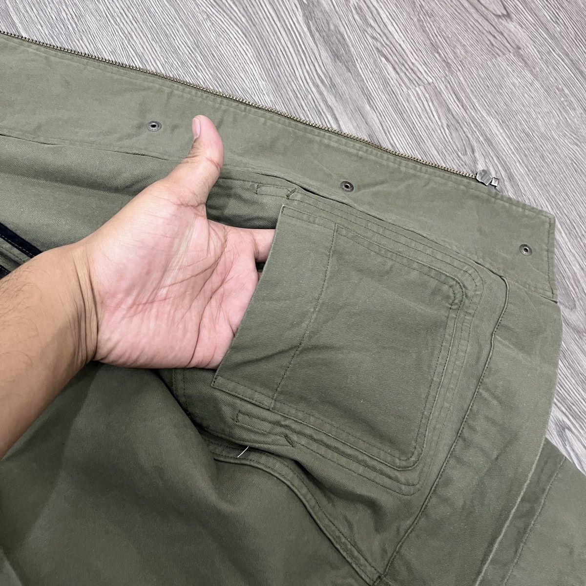 Margaret Howell MHL Big Pocket Jacket Kanvas Olive Green ifsixwasnine Size US L / EU 52-54 / 3 - 10 Thumbnail