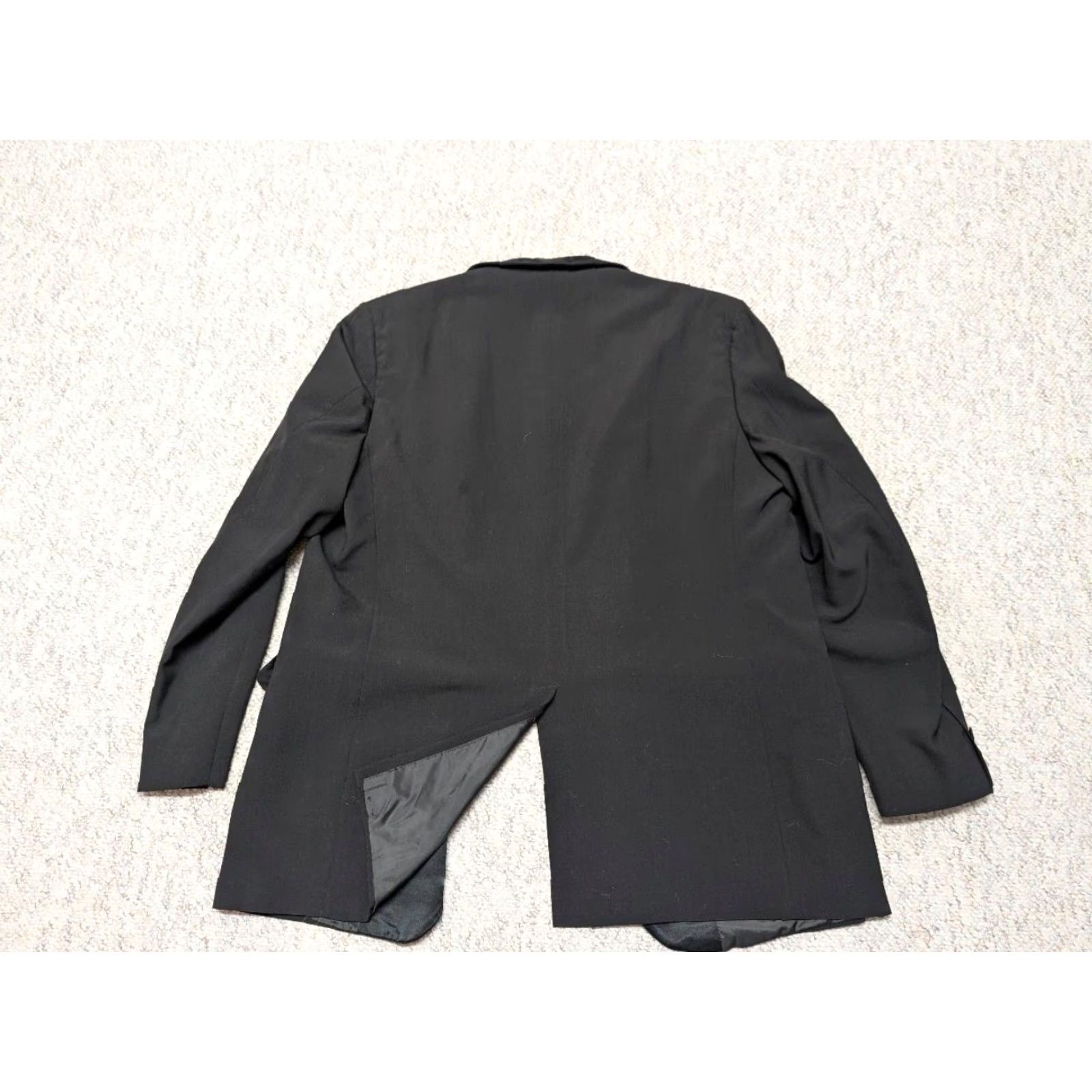 Vintage VINTAGE USA made 1970s-80s tuxedo blazer 46R black wool SHAWL smoking jacket Blazer Mens 46R Black Wool Shawl 80s 70s Formal Modern Size 46R - 2 Thumbnail