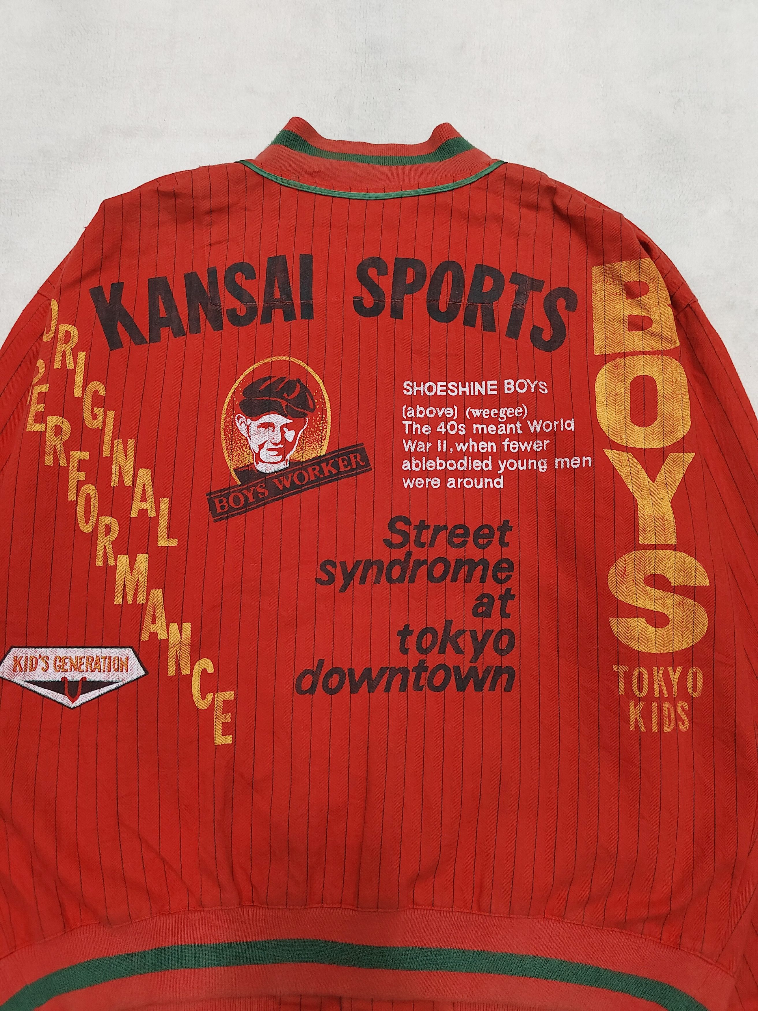 Kansai Yamamoto 80s Kansai Sport- Archived Workers Graphic Varsity Jacket Size US L / EU 52-54 / 3 - 2 Thumbnail