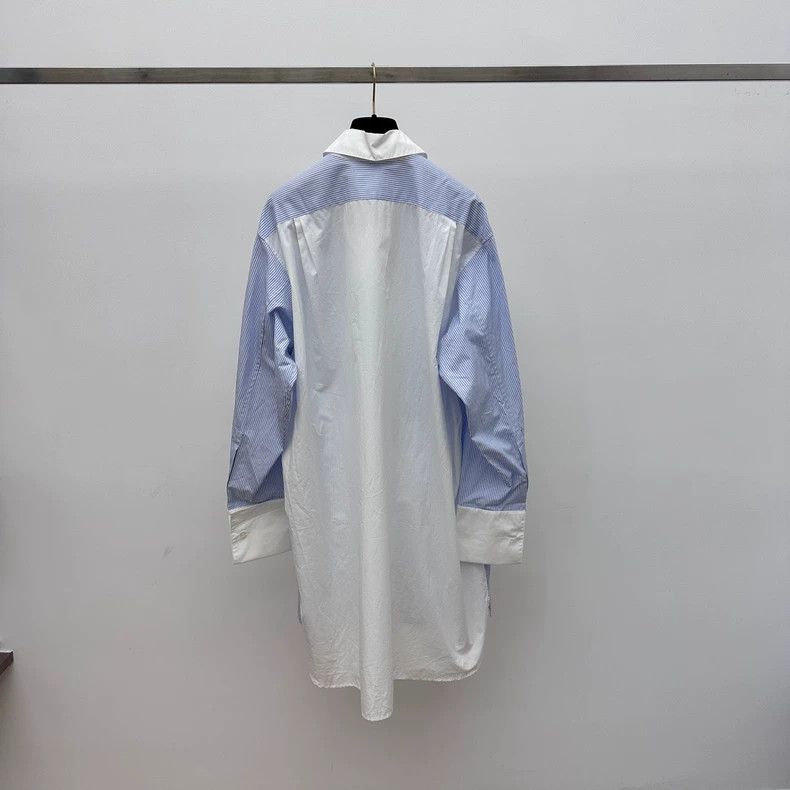 Loewe LOEWE Striped long loose shirt Size XS / US 0-2 / IT 36-38 - 2 Thumbnail